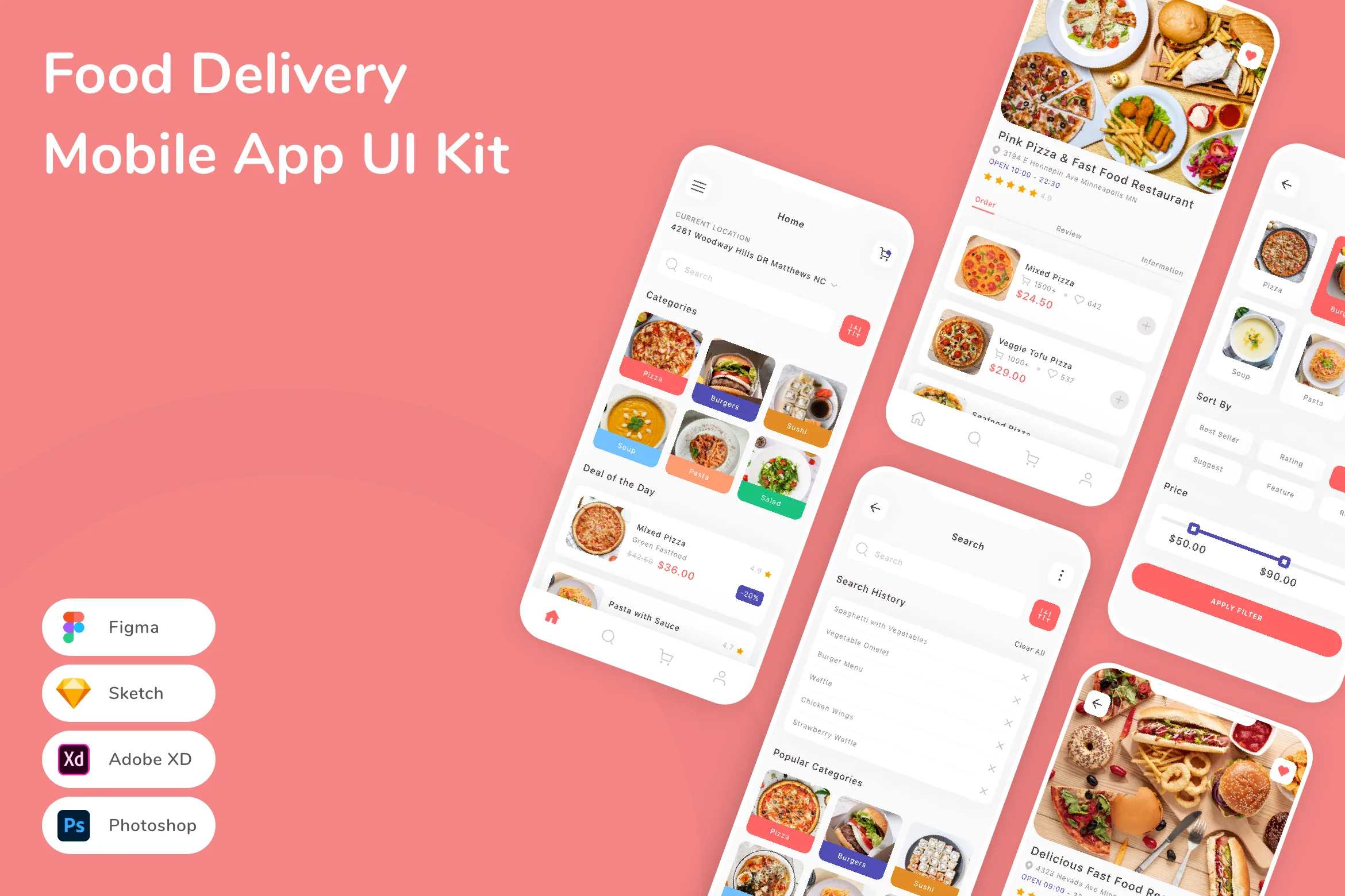 Food Delivery Mobile App UI Kit