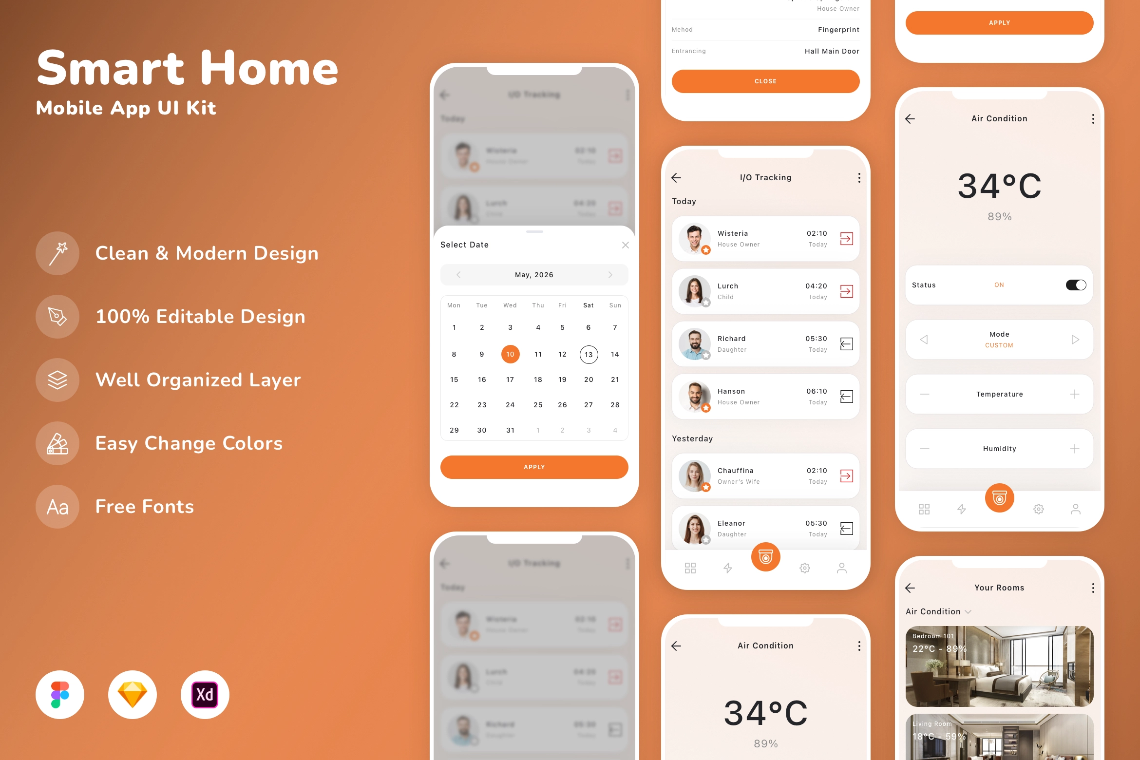 Smart Home Mobile App UI Kit