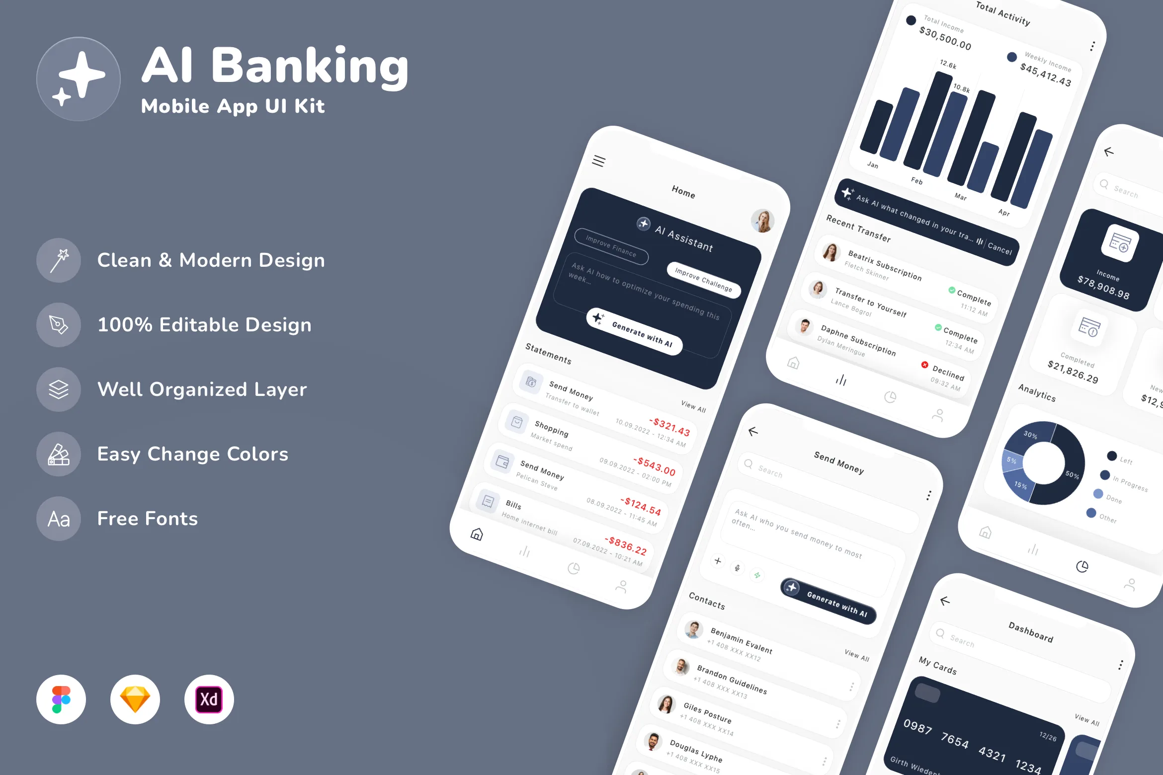 AI Banking Mobile App UI Kit