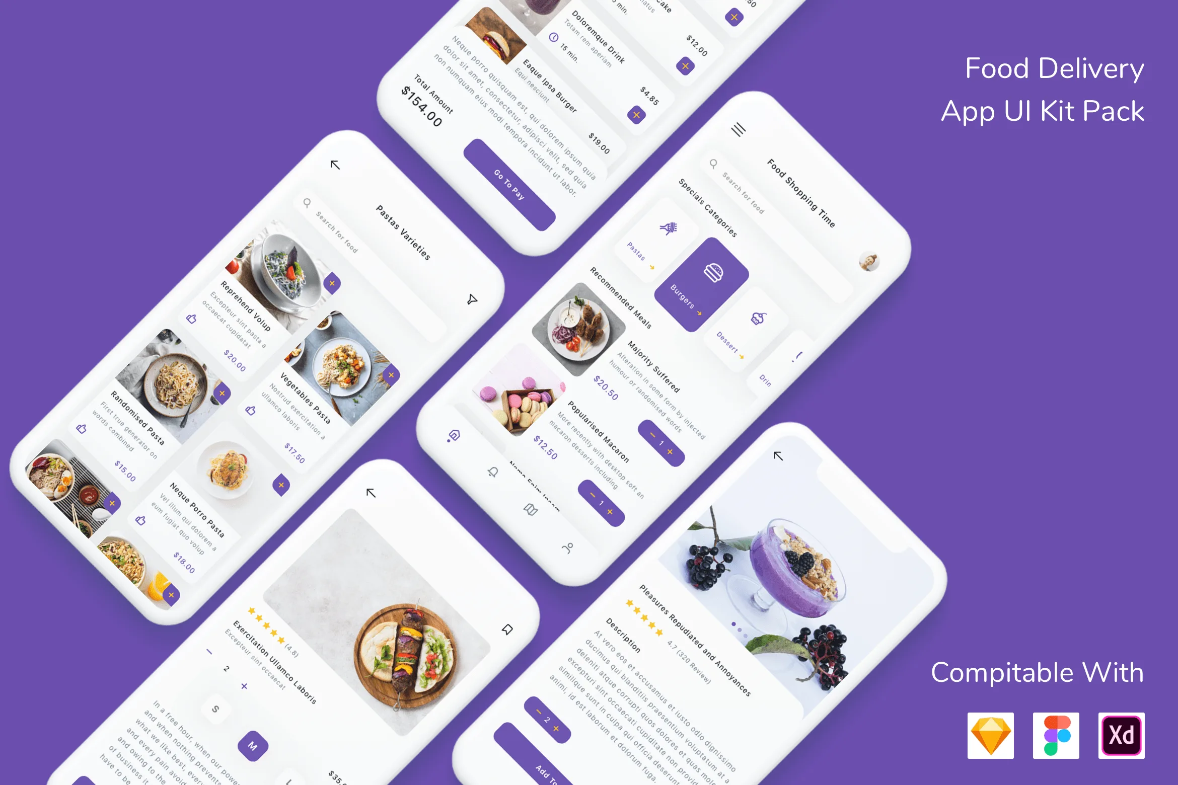 Food Delivery App UI K it Pack