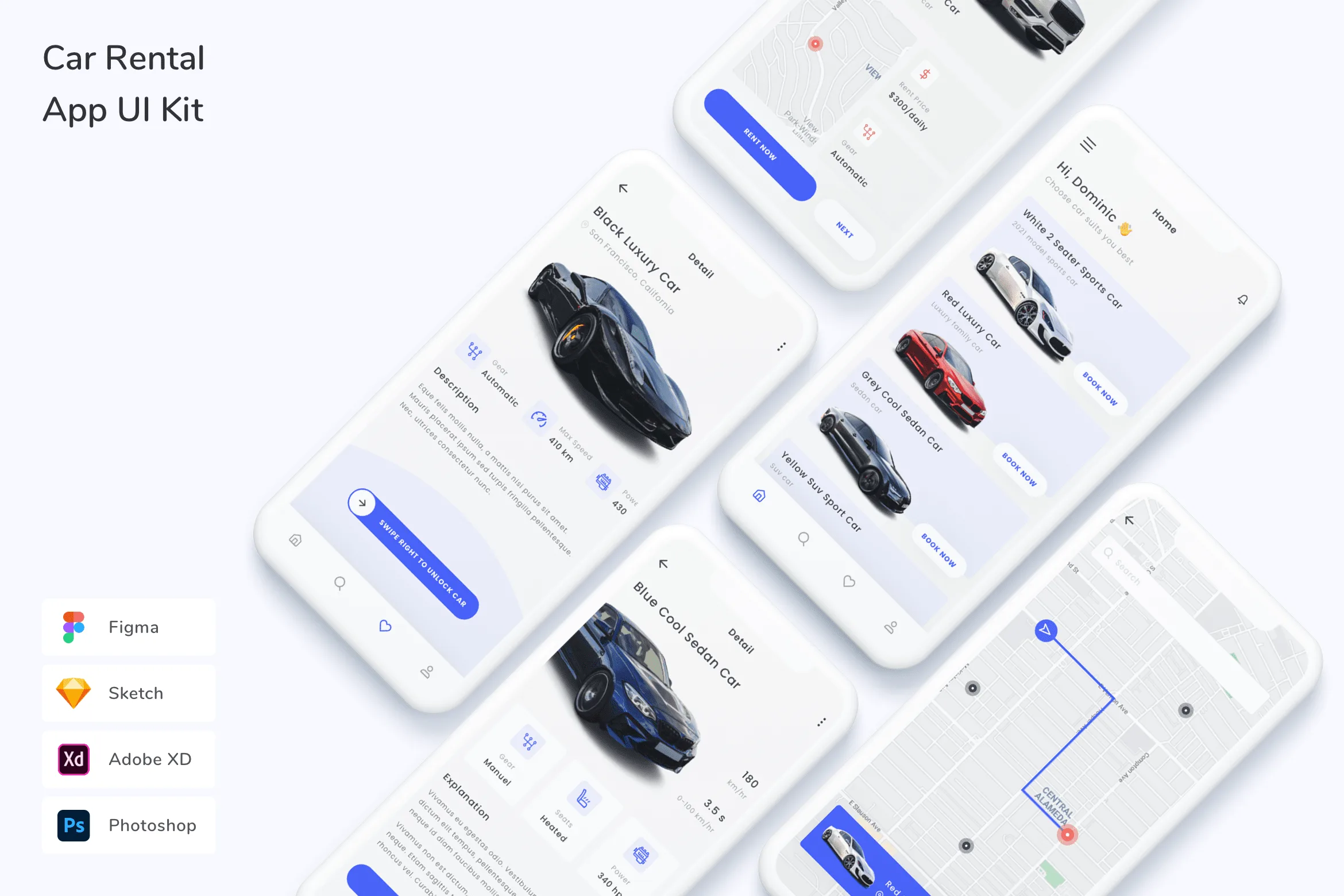 Car Rental App UI Kit
