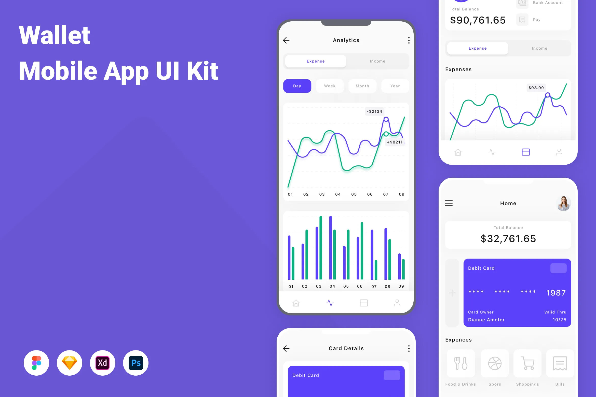 Wallet Mobile App UI Kit