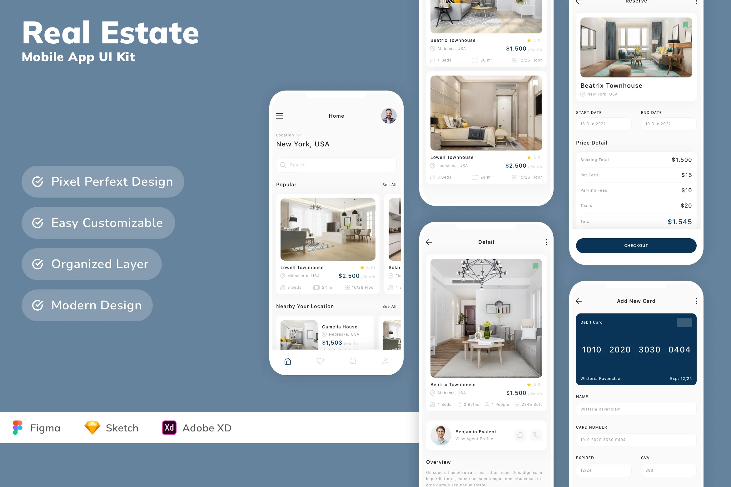 Real Estate Mobile App UI Kit