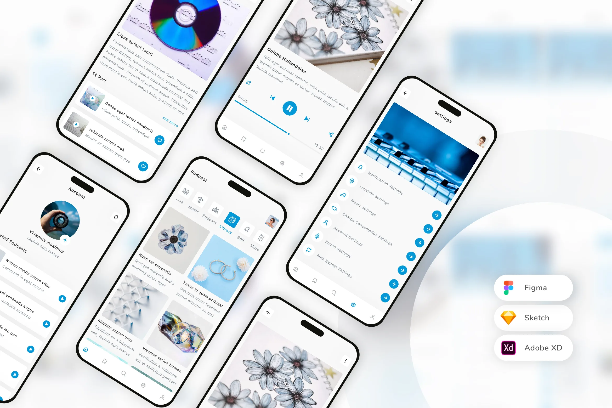 Podcast Mobile App UI Kit