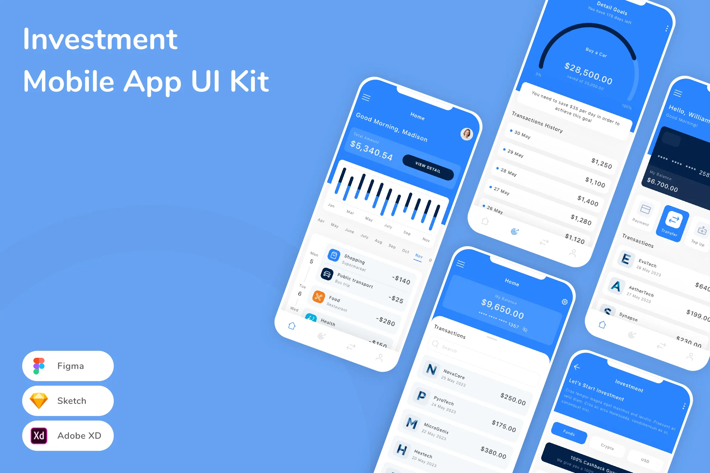 Investment Mobile App UI Kit