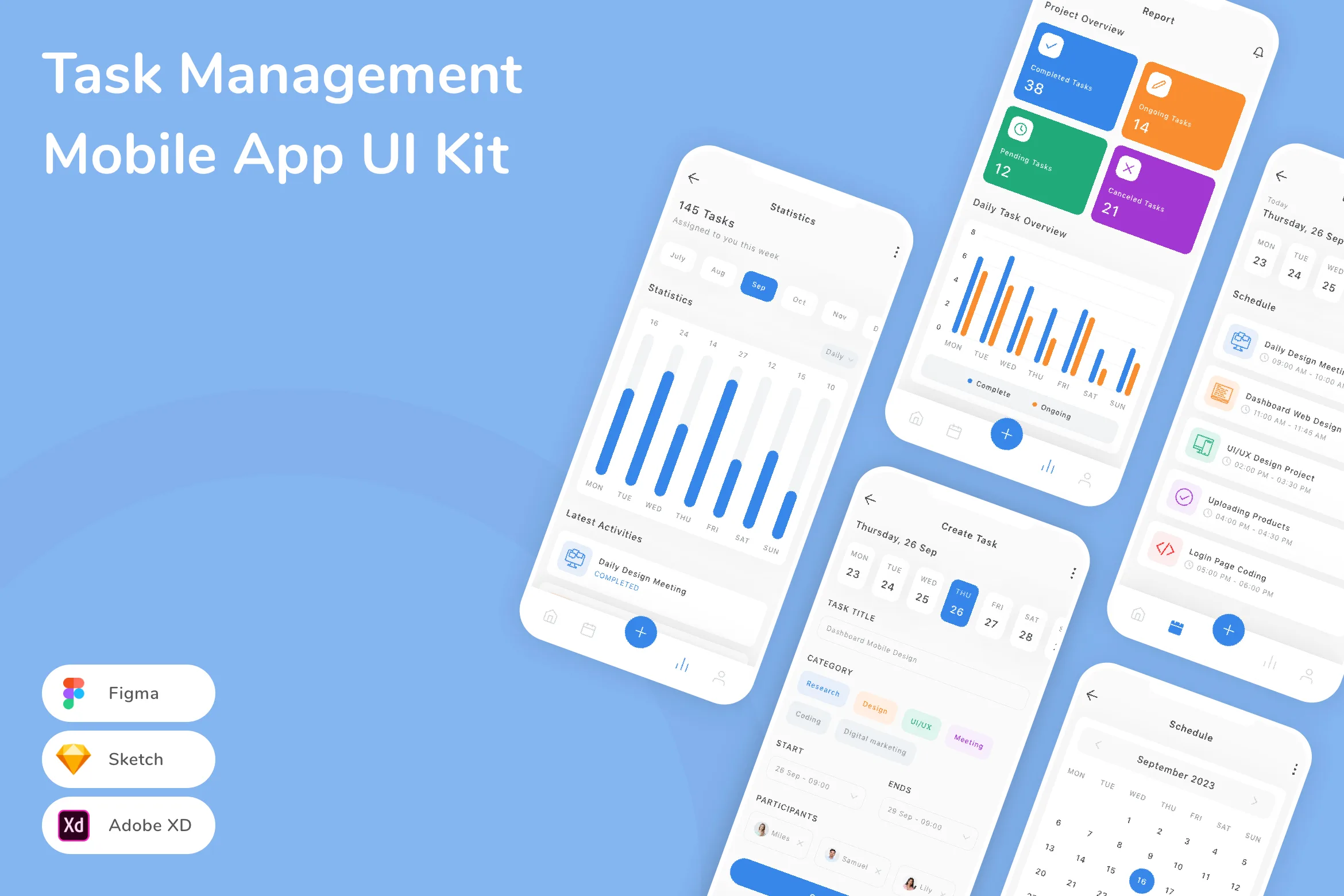 Task Management Mobile App UI Kit