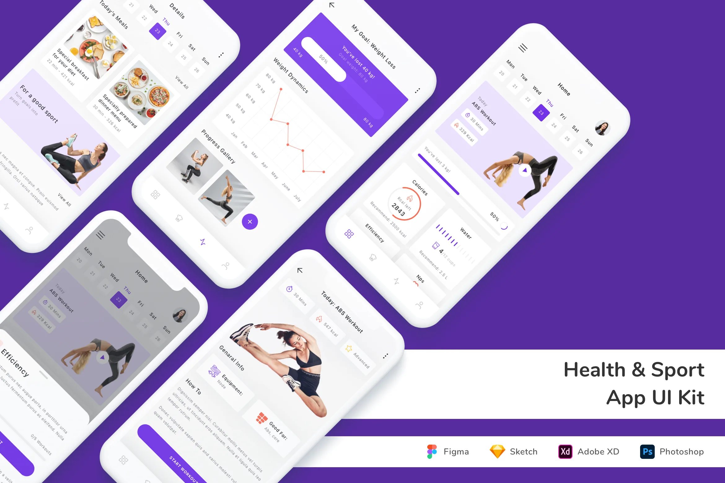 Health & Sport App UI Kit