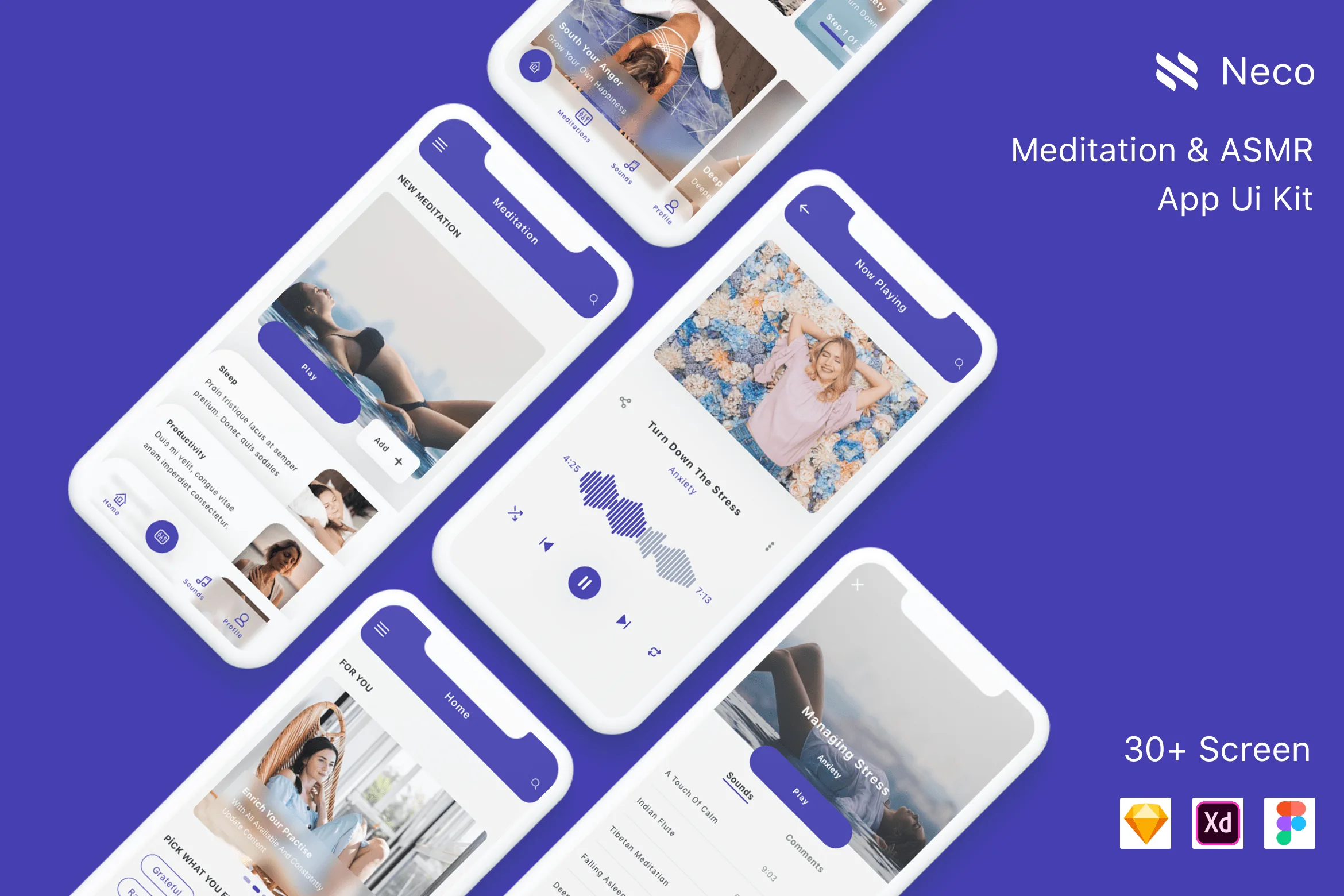 Meditation & ASMR App Ui Kit