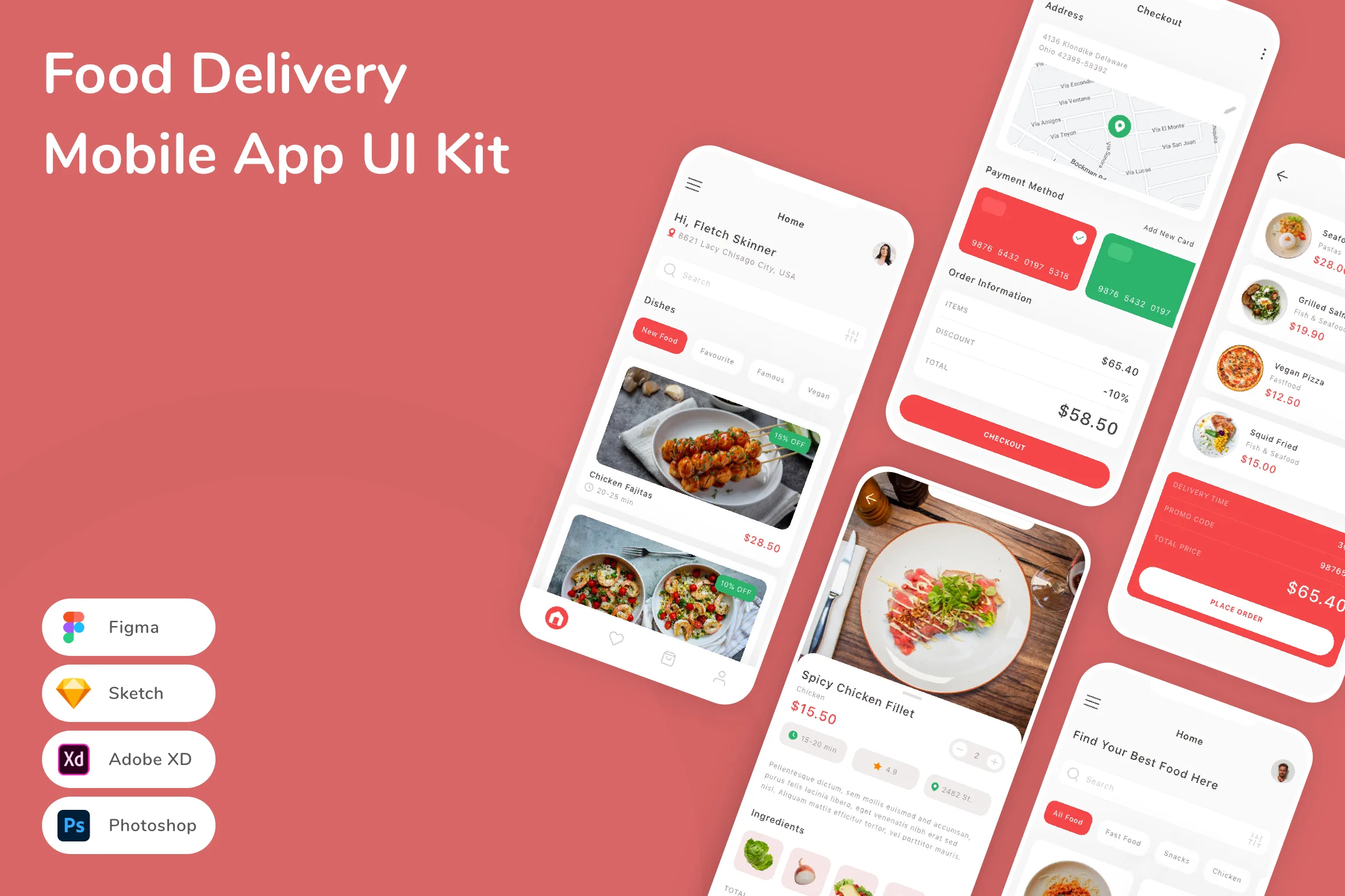 Food Delivery Mobile App UI Kit