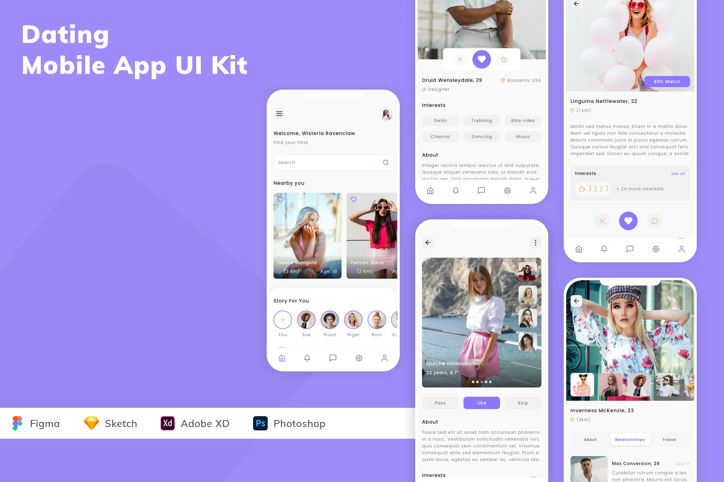 Dating Mobile App UI Kit