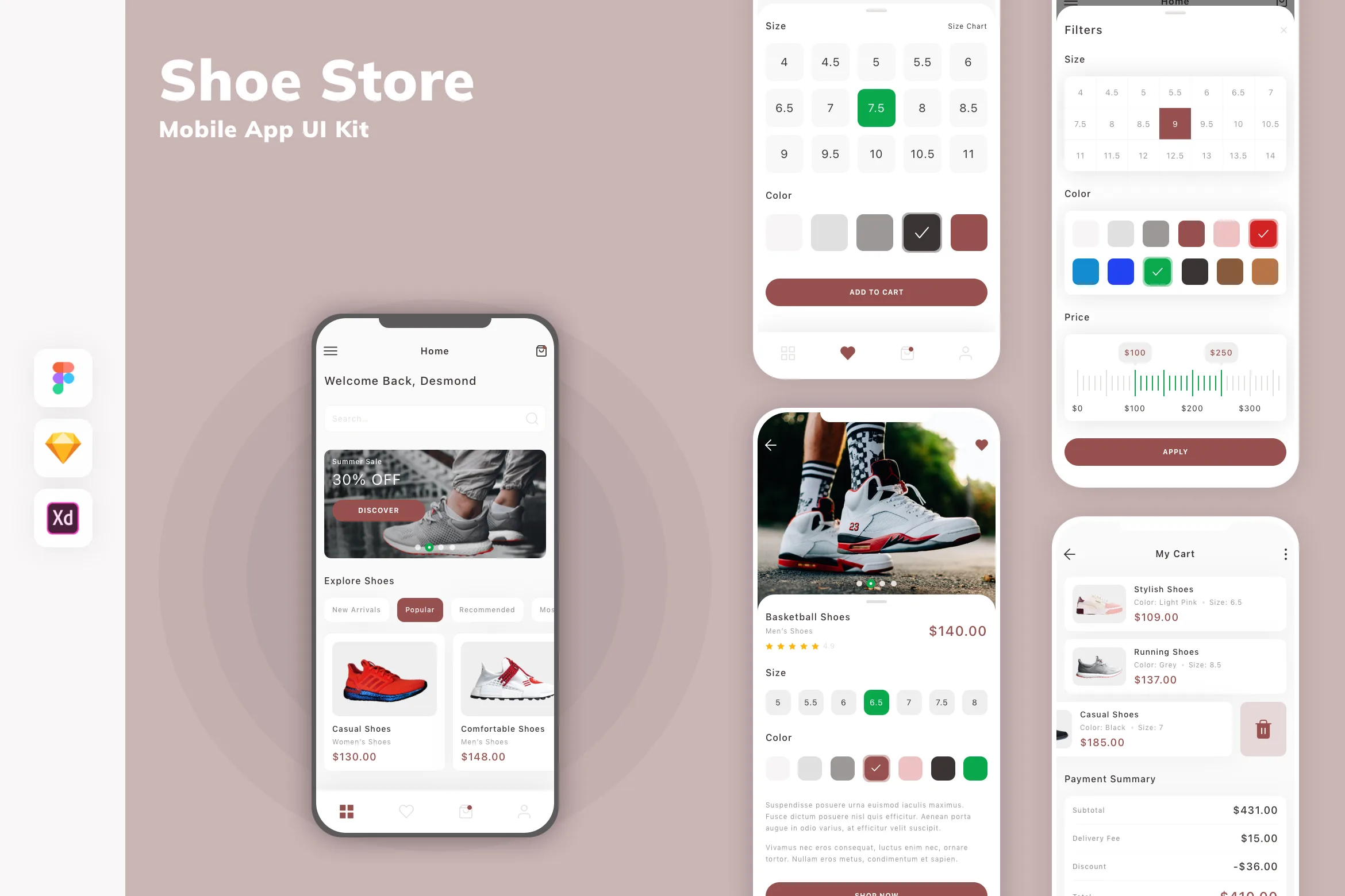 Shoe Store Mobile App UI Kit