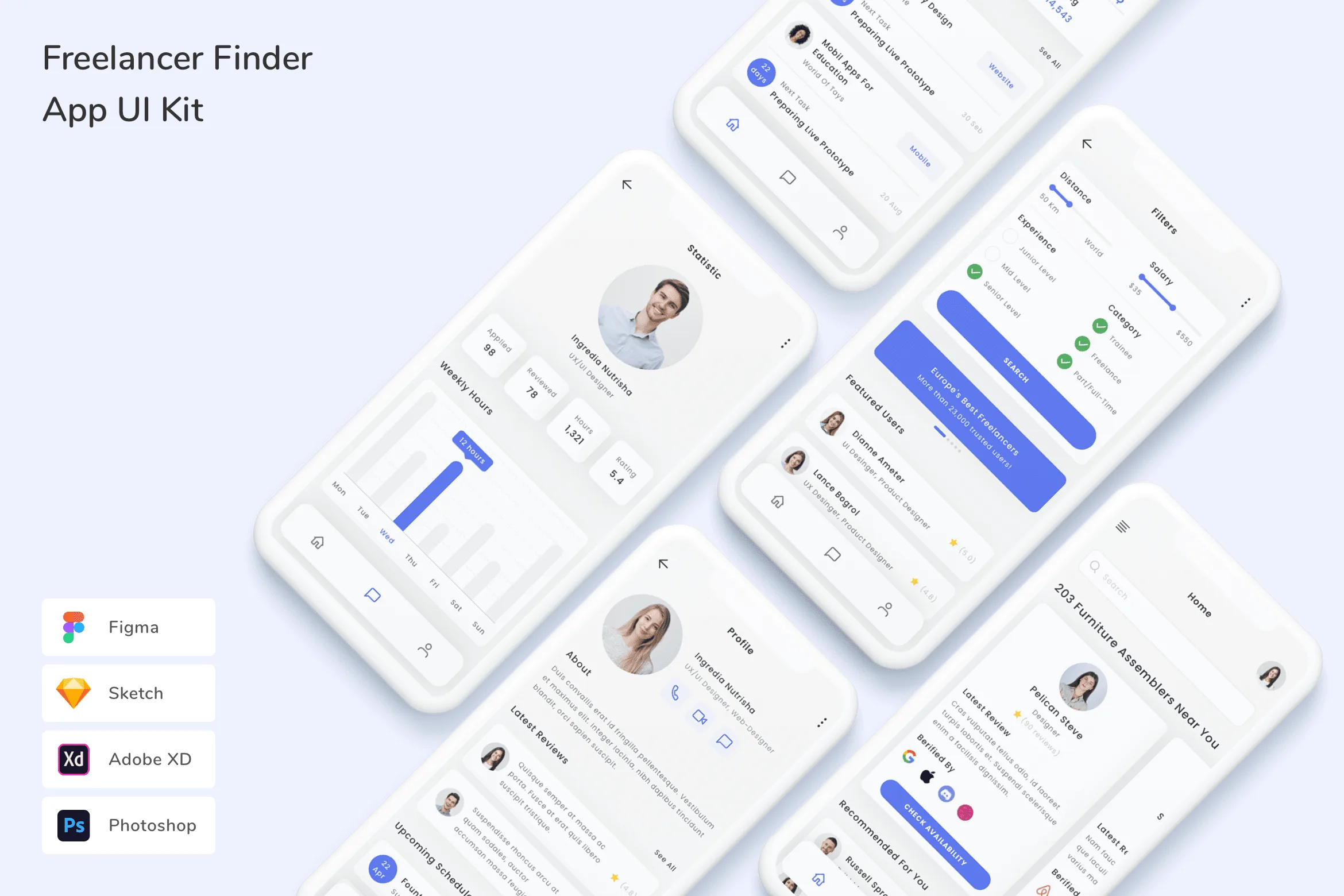Freelancer Finder App UI Kit