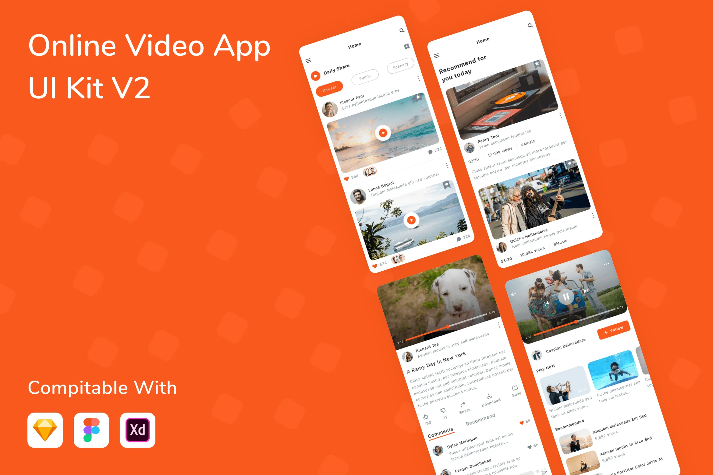 Online Video App UI Kit V2