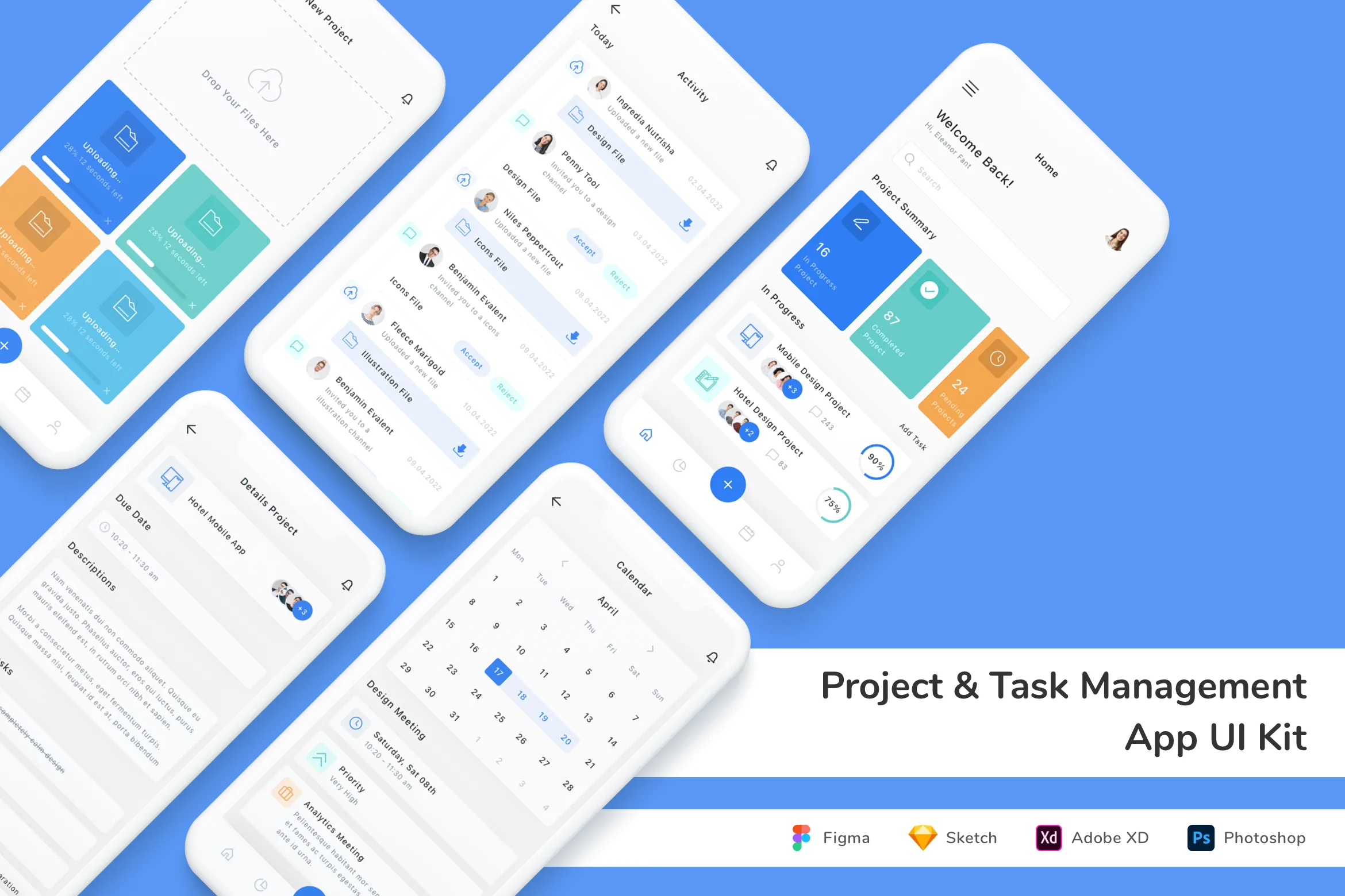 Project & Task Management App UI Kit