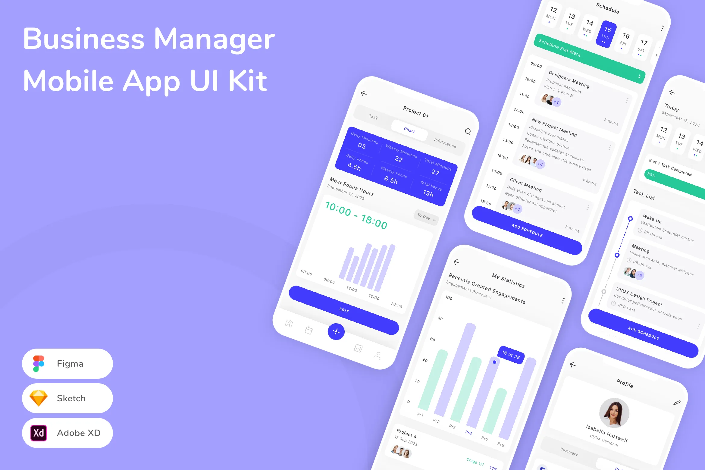 Business Manager Mobile App UI Kit