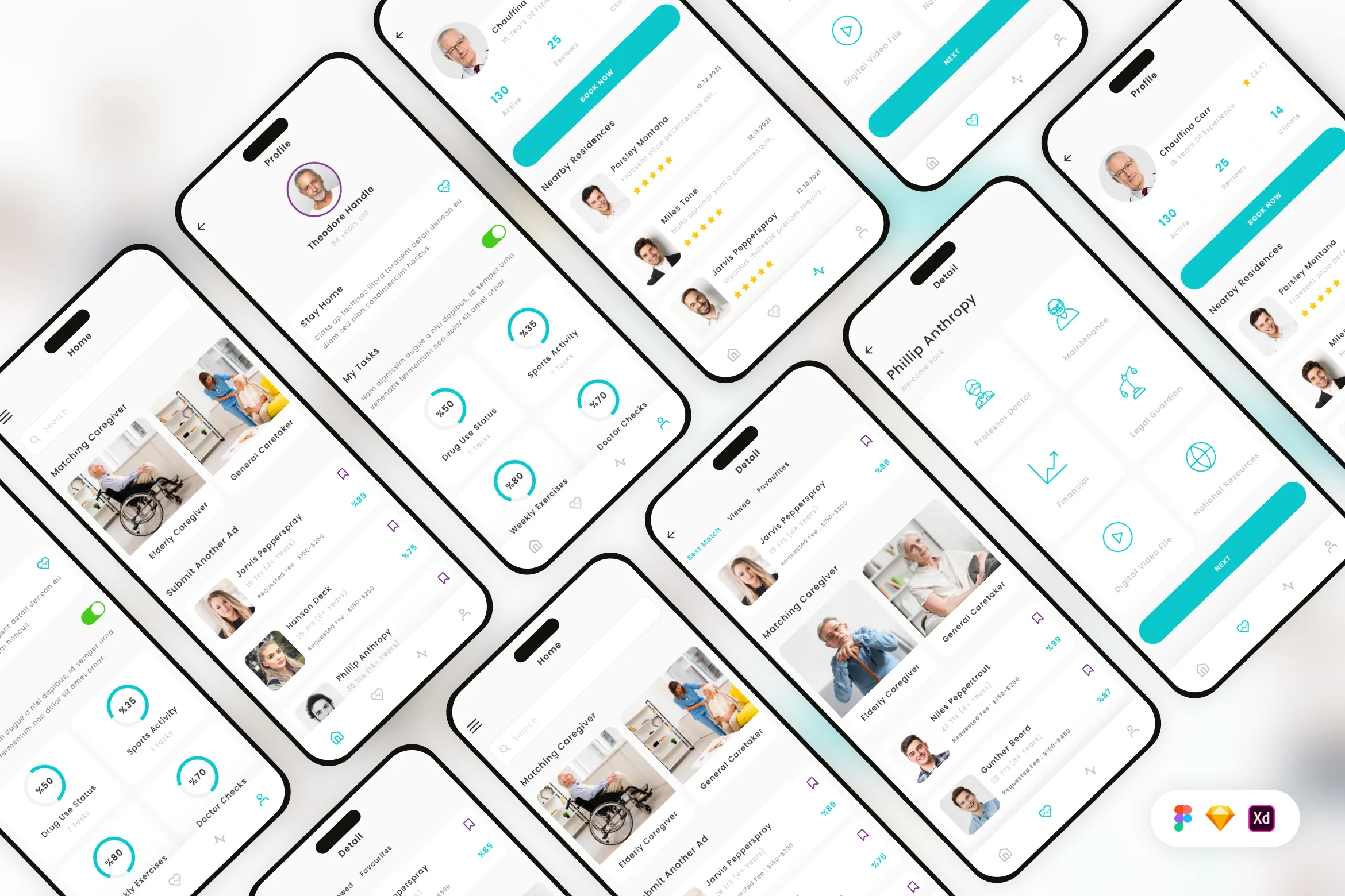 Caregiver Mobile App UI Kit