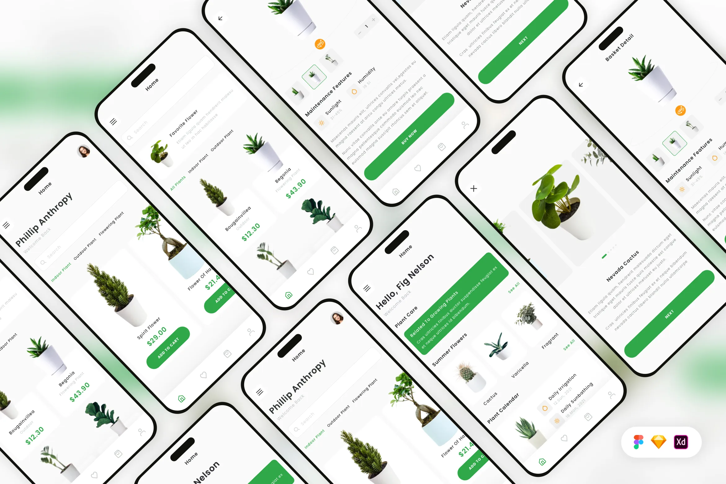 Plant Scanner Mobile App UI Kit