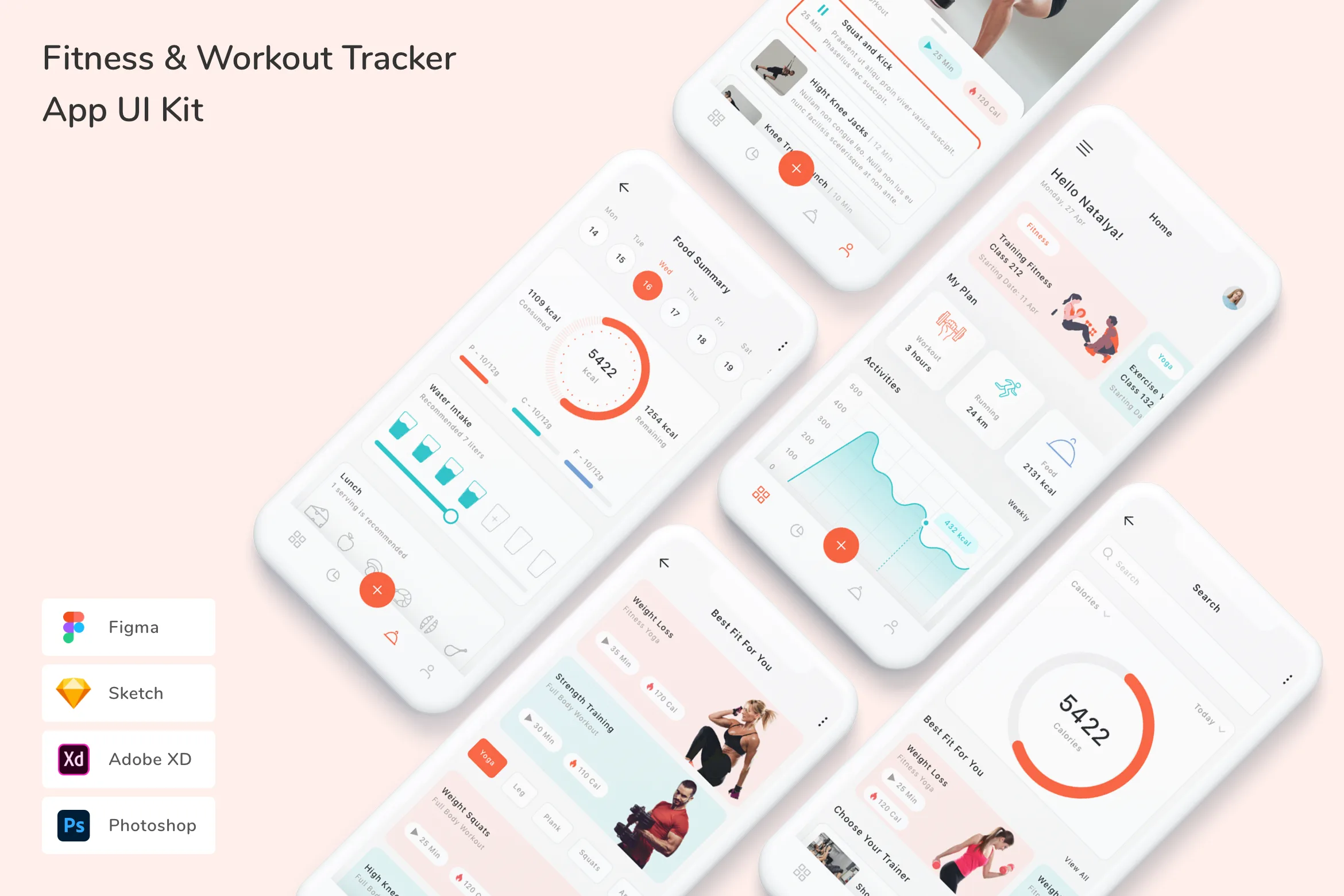 Fitness & Workout Tracker App UI Kit