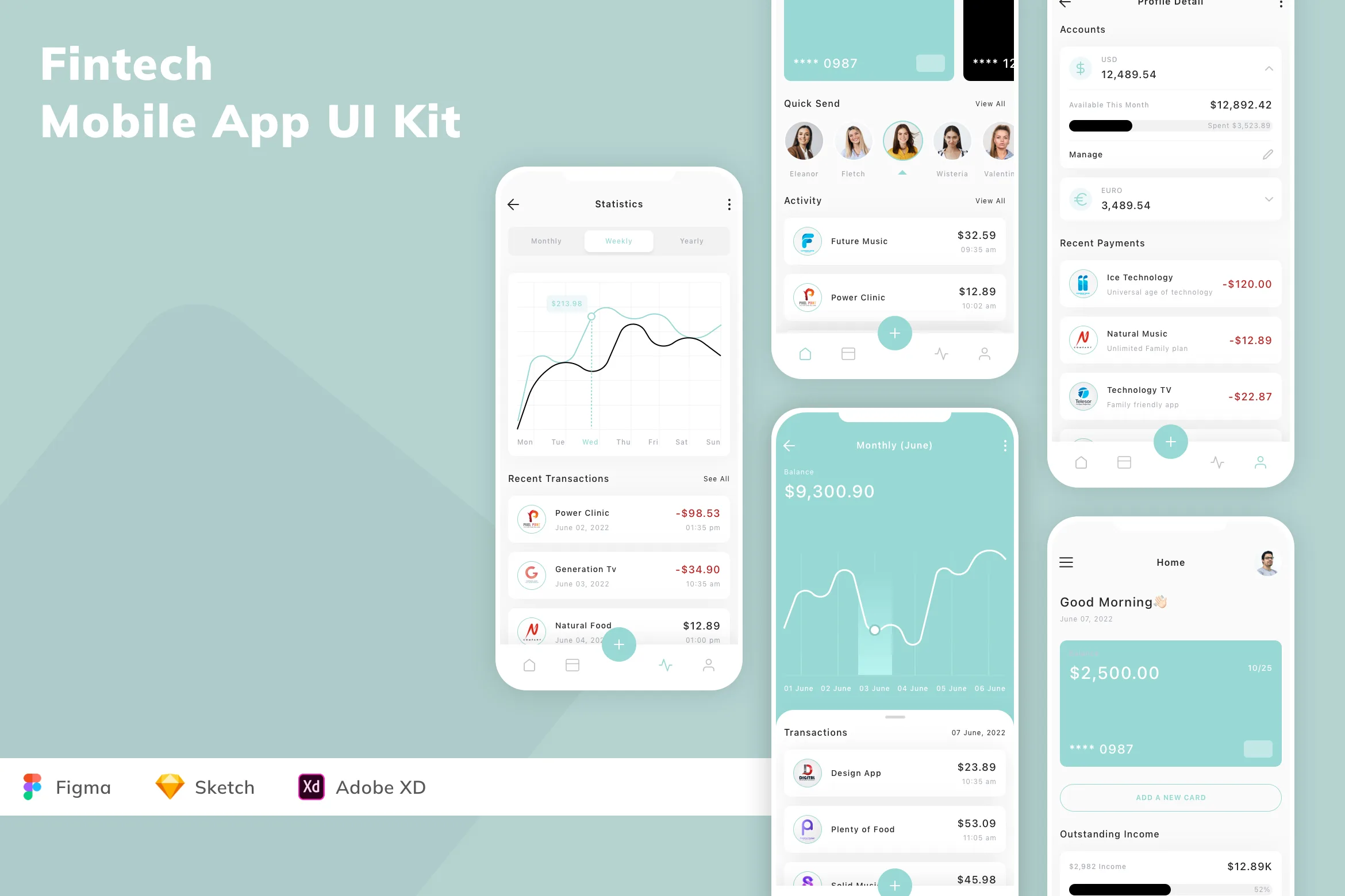 Fintech Mobile App UI Kit