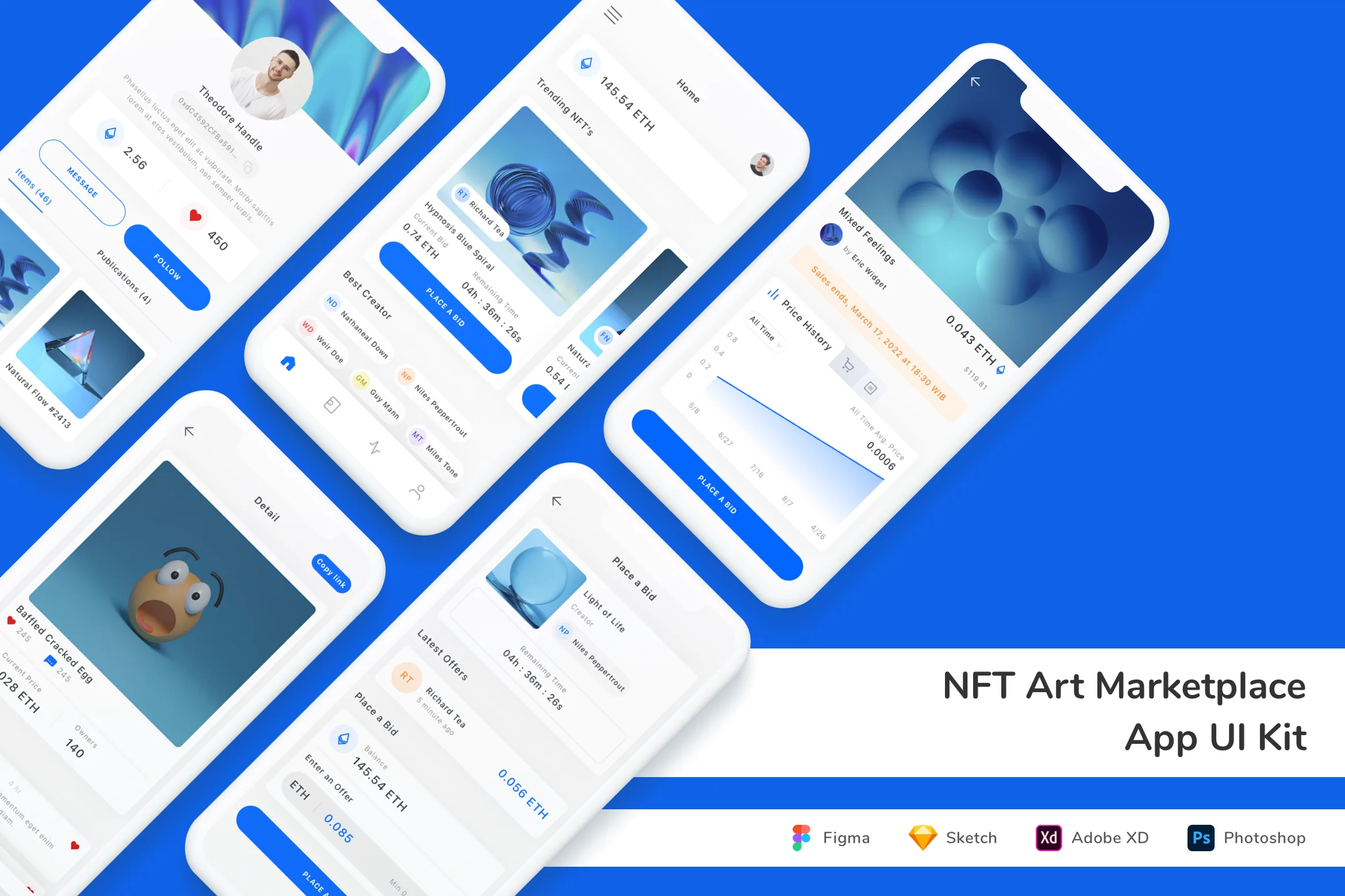 NFT Art Marketplace App UI Kit