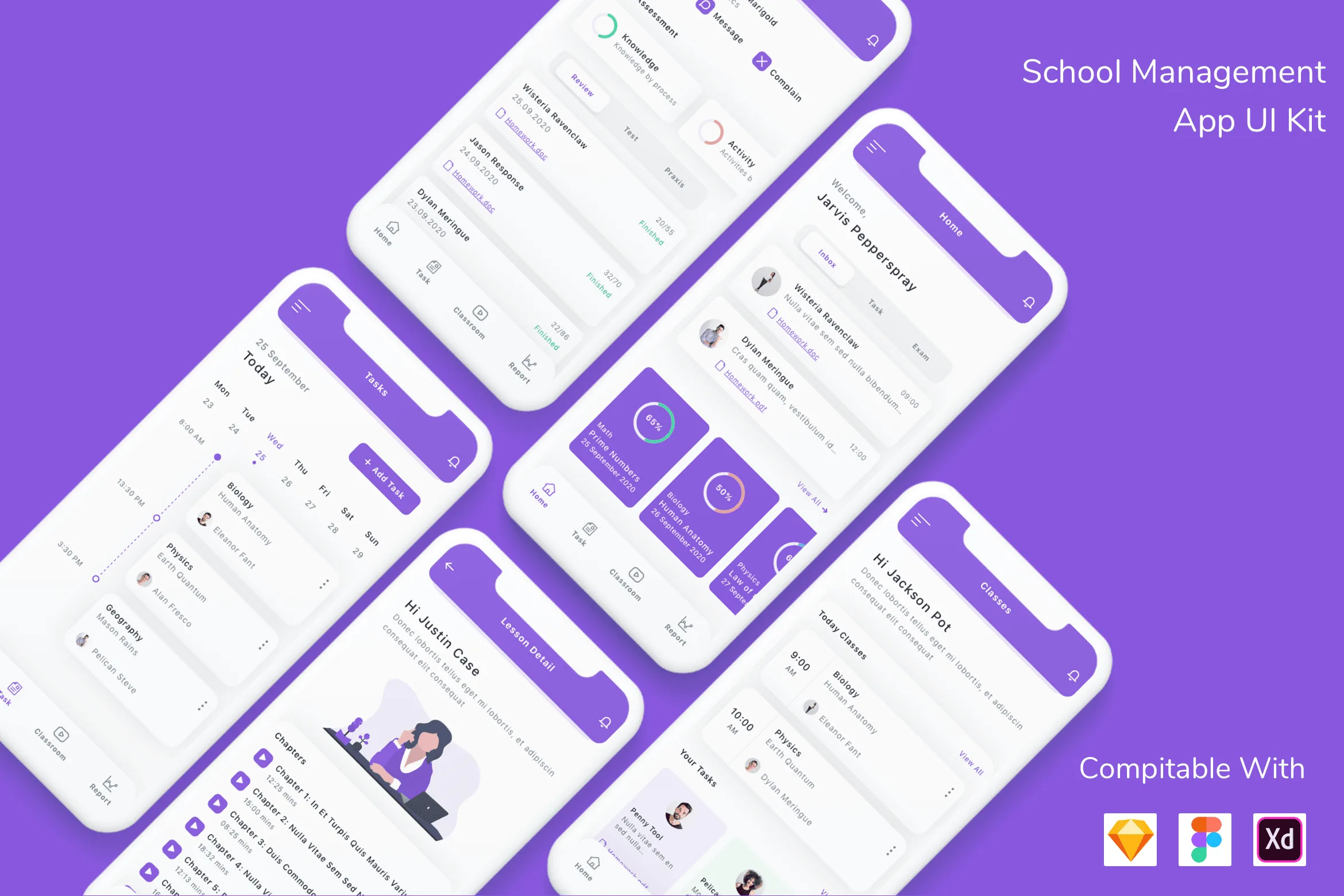 School Managemnet App UI Kit