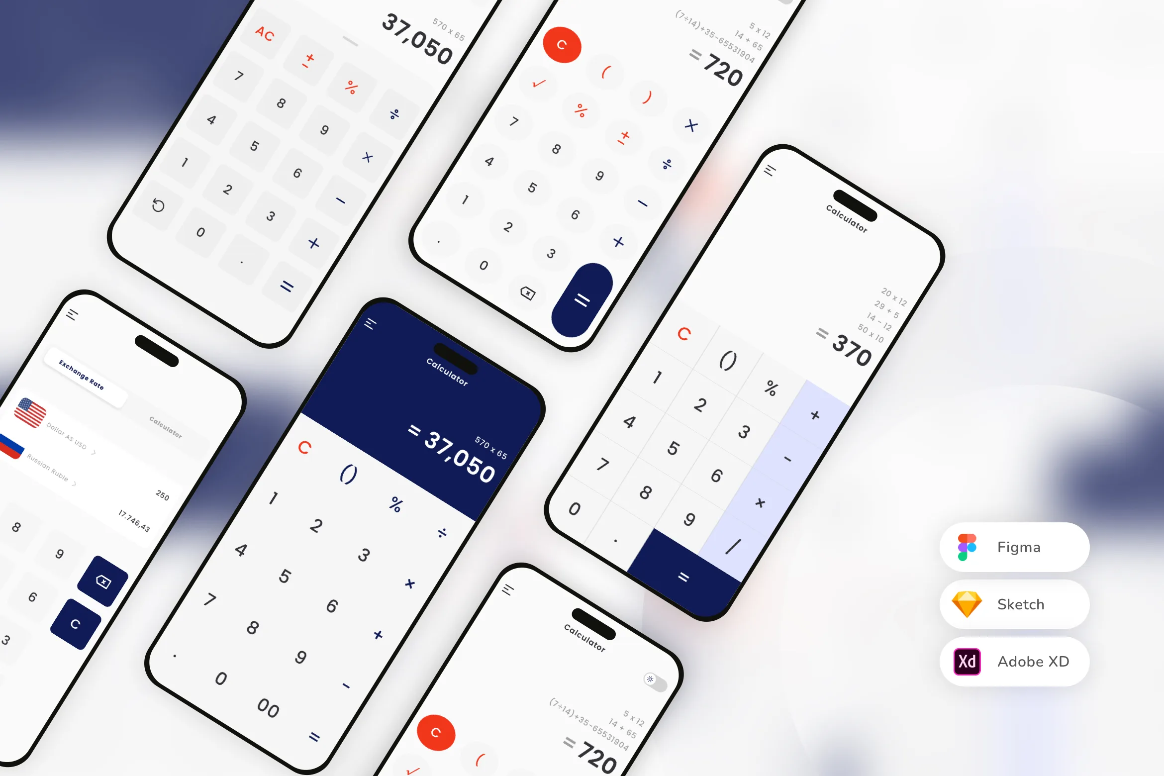 Calculator Mobile App UI Kit
