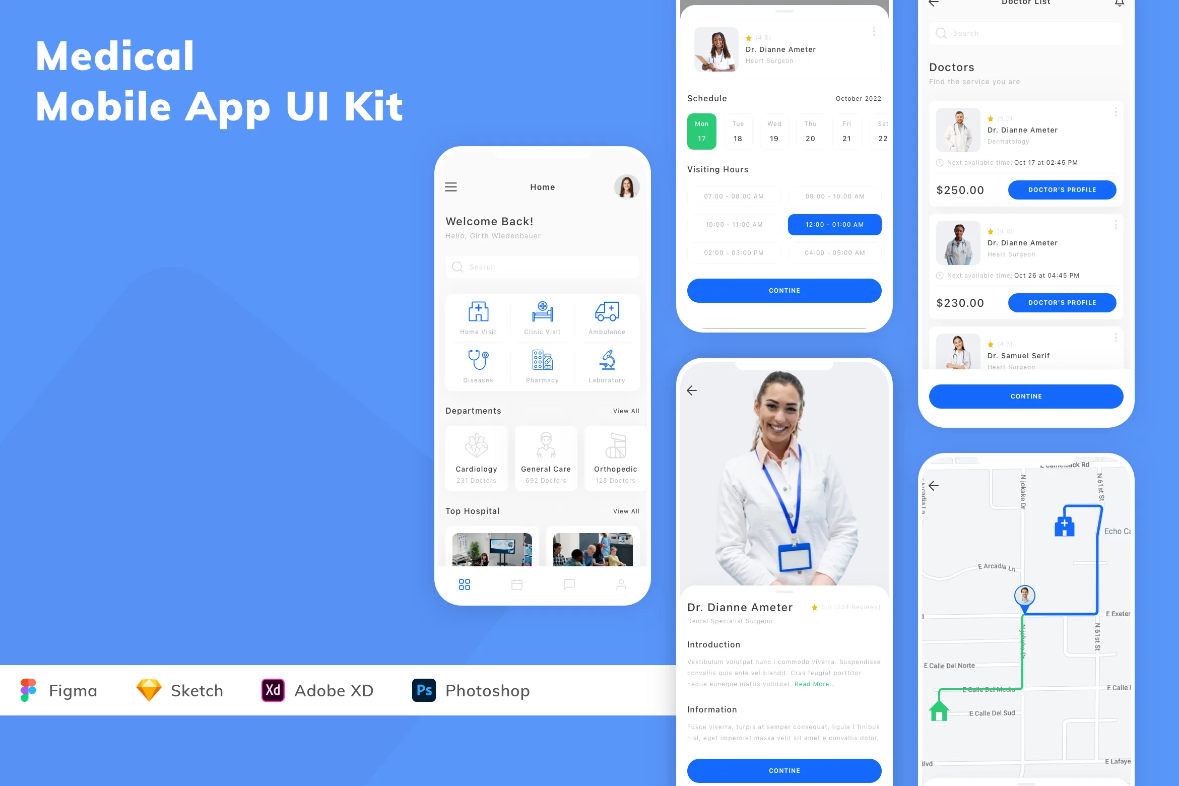 Medical Mobile App UI Kit