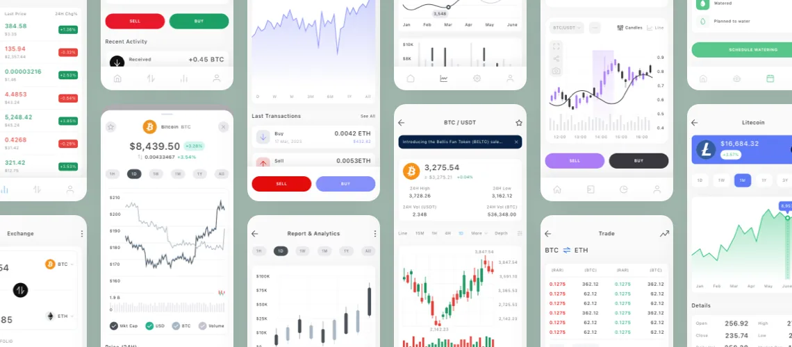 Bitcoin Cryptocurrency App UI Kits