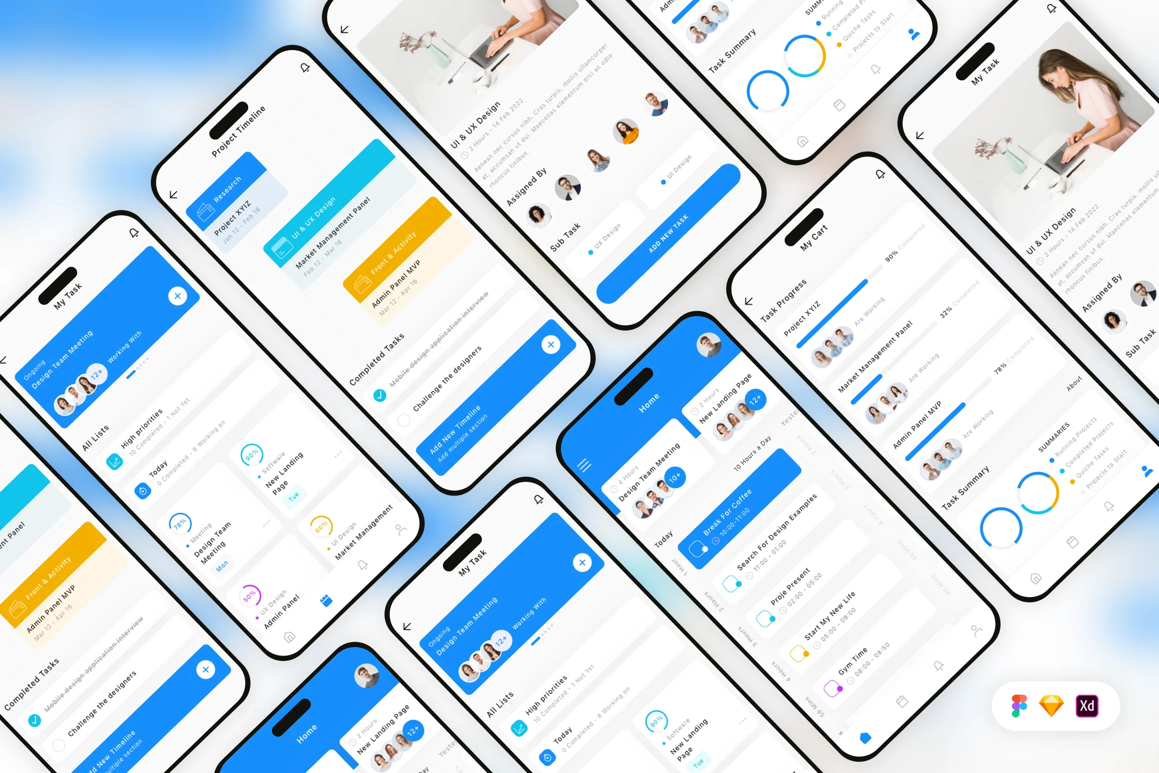 Task Manager Mobile App UI Kit
