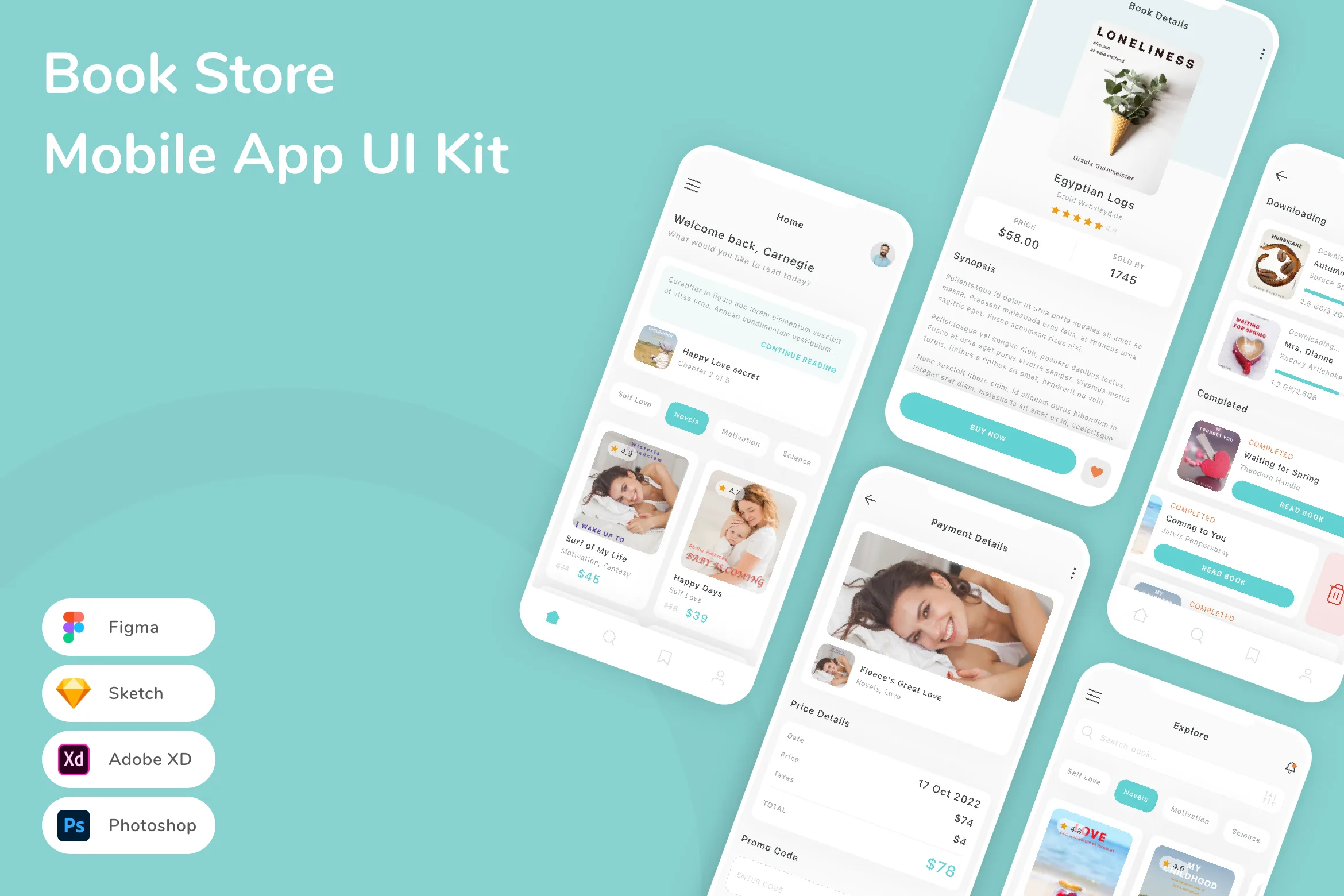 Book Store Mobile App UI Kit
