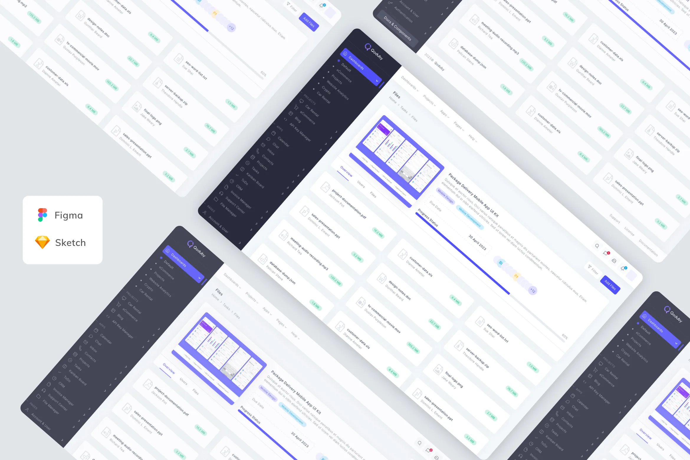 Task Files Admin Dashboard Template UI Kit