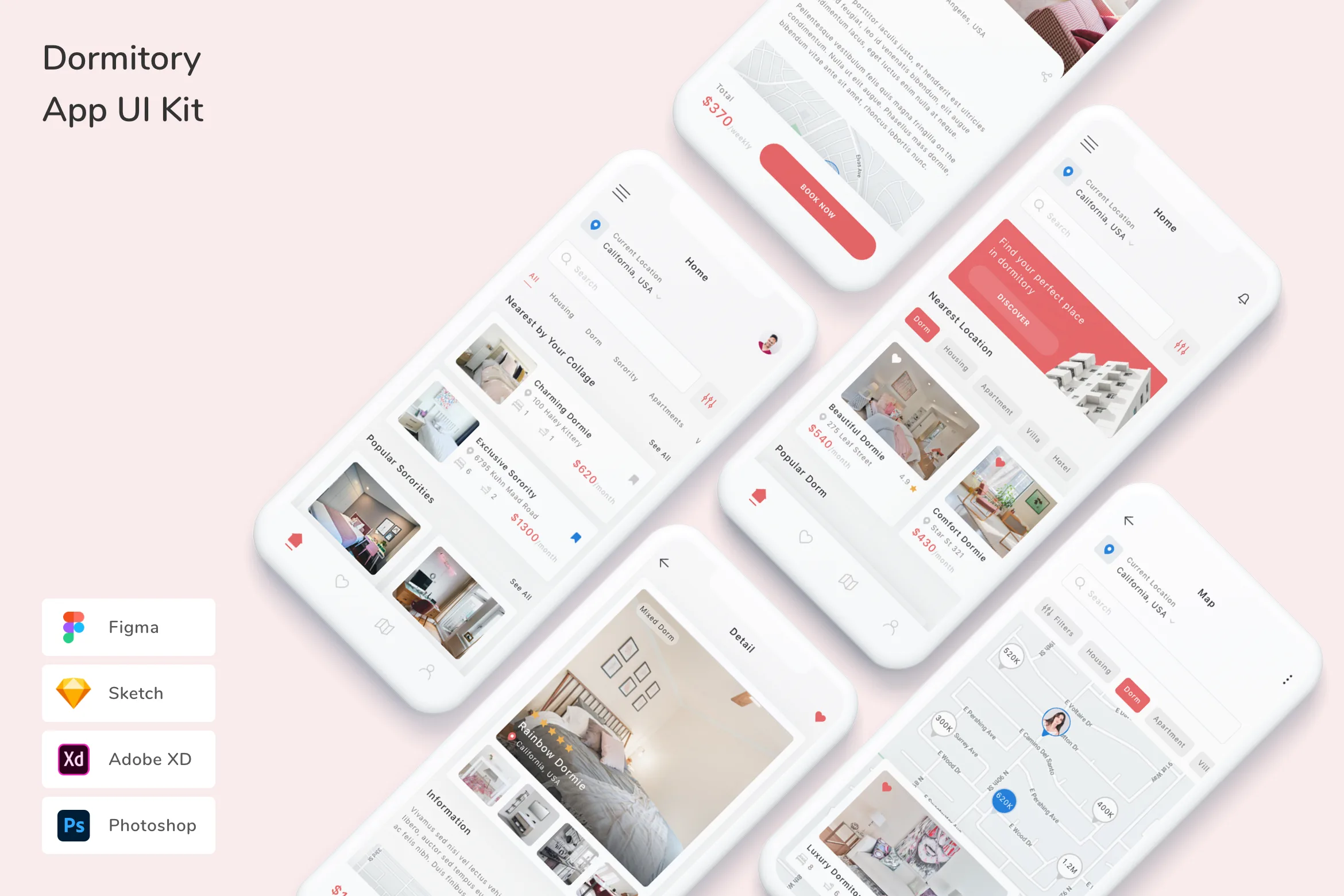 Dormitory App UI Kit