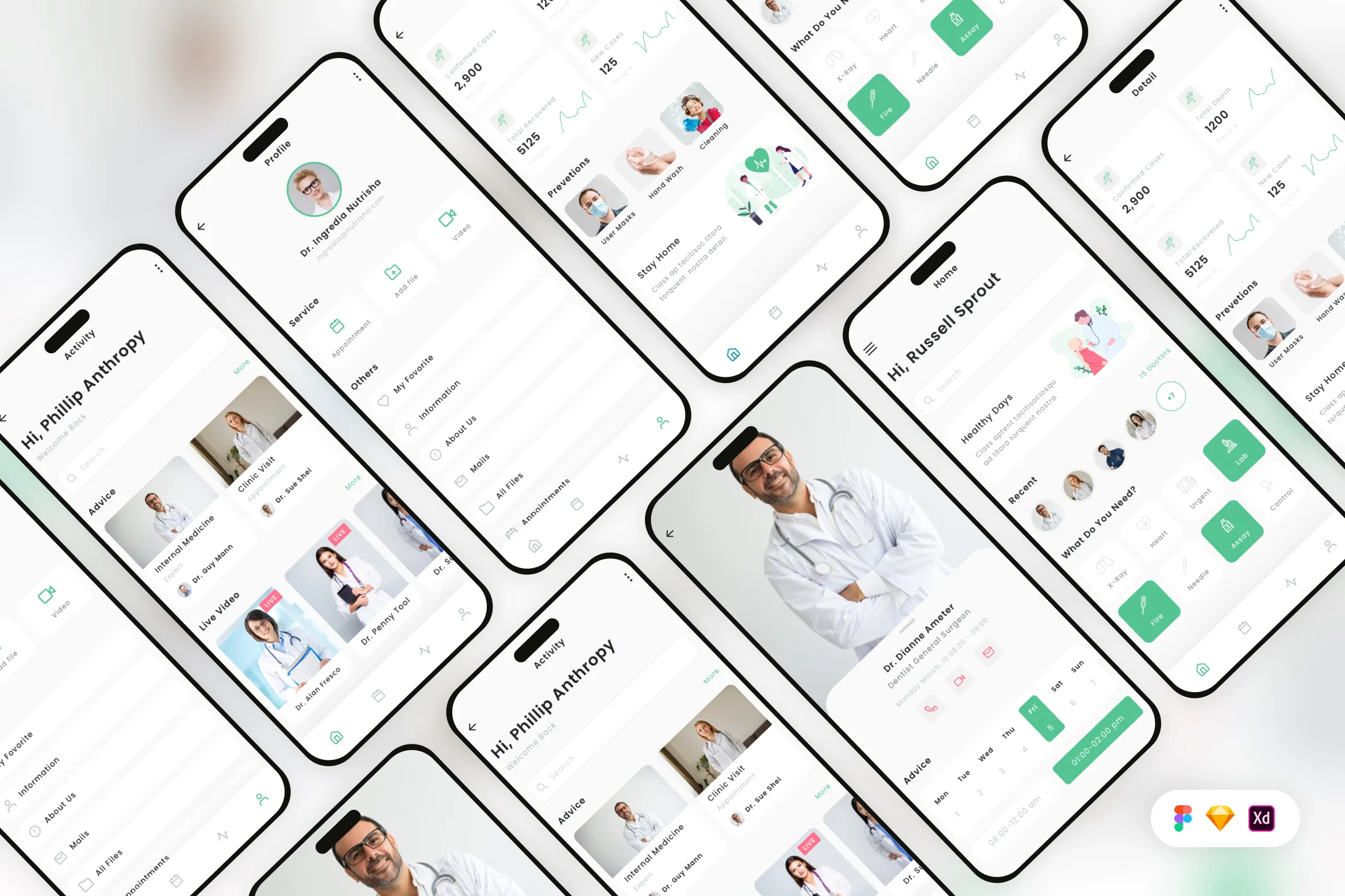 Doctors Appointment Mobile App UI Kit