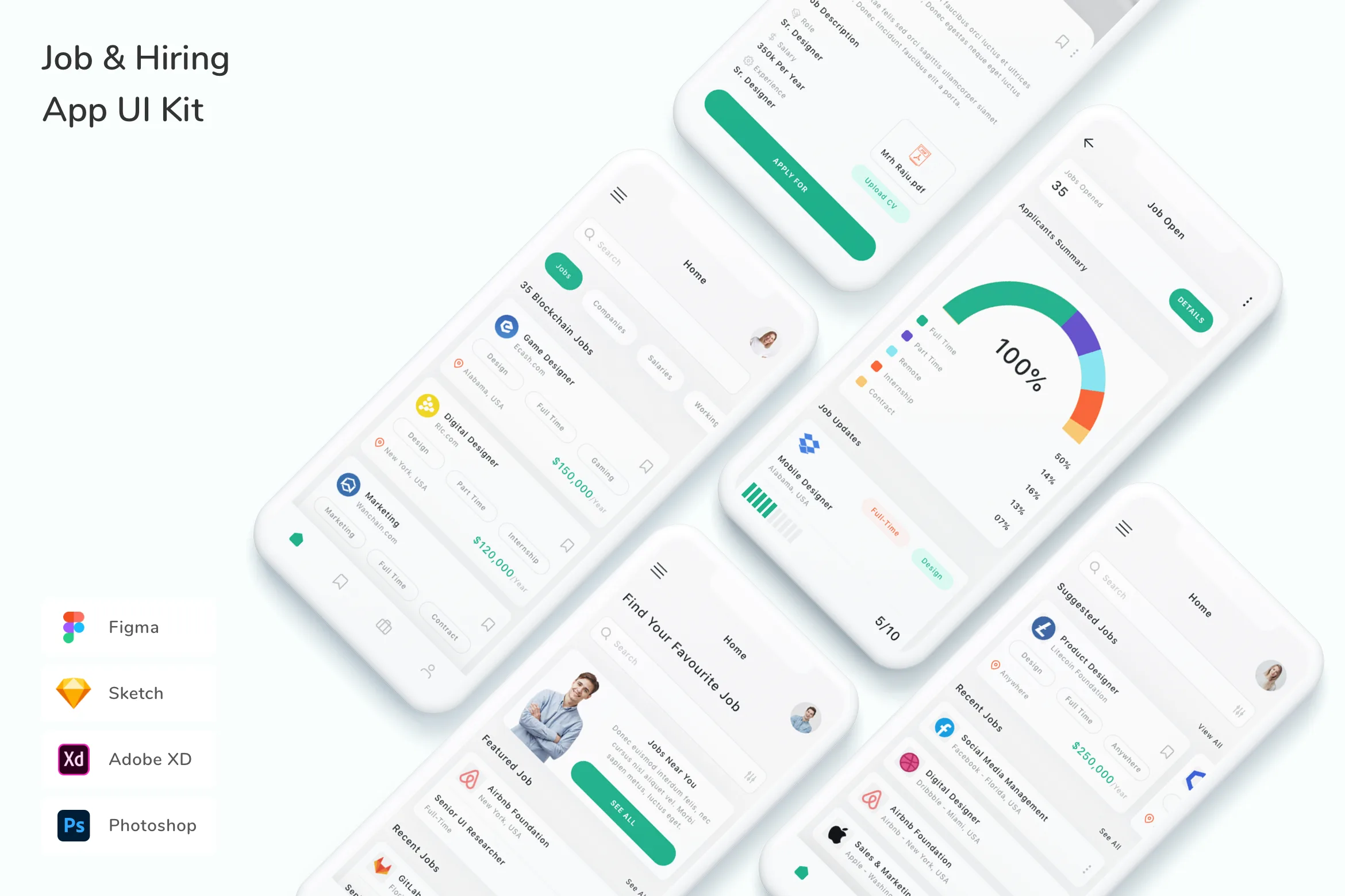 Job & Hiring App UI Kit