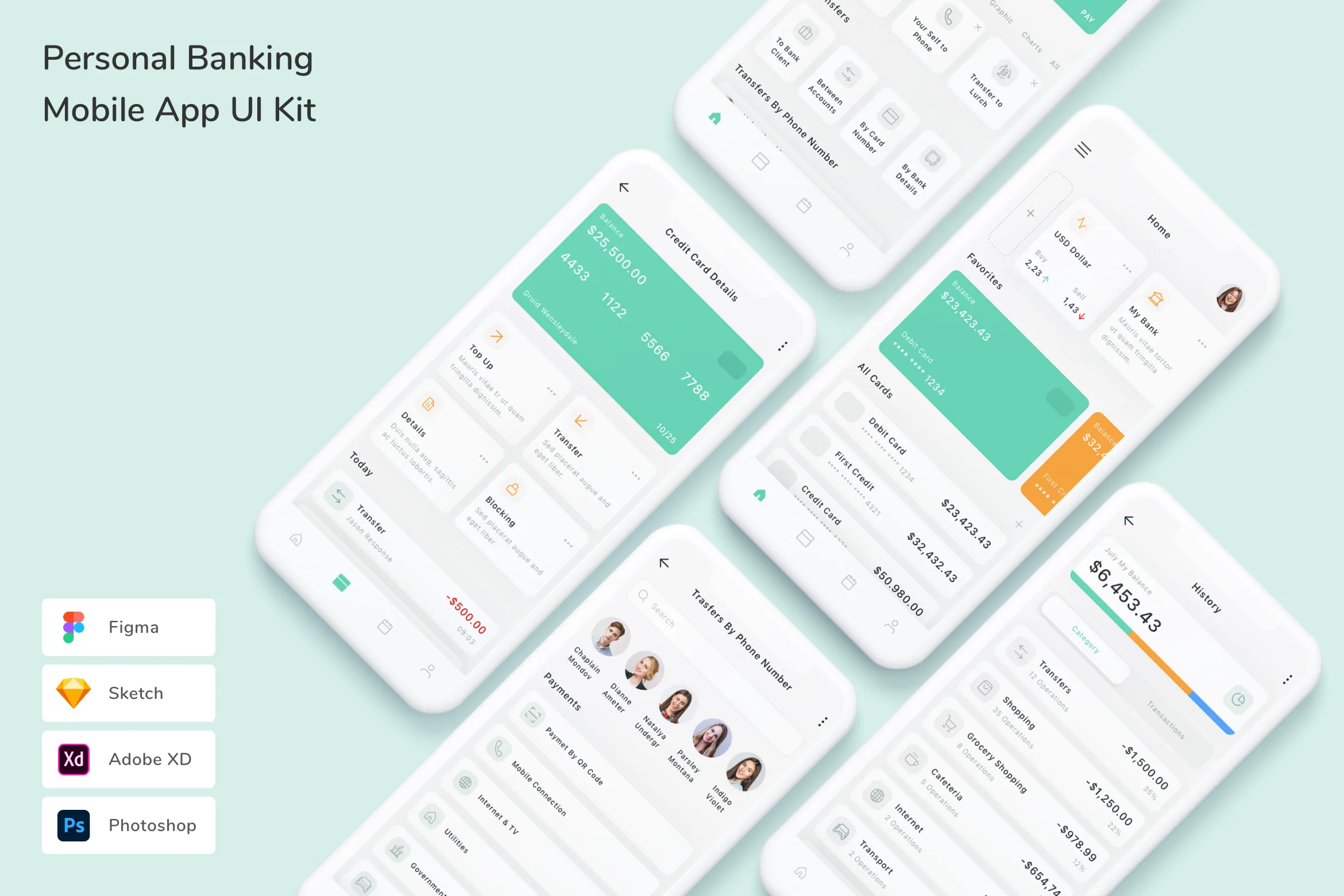 Personal Banking Mobile App UI Kit