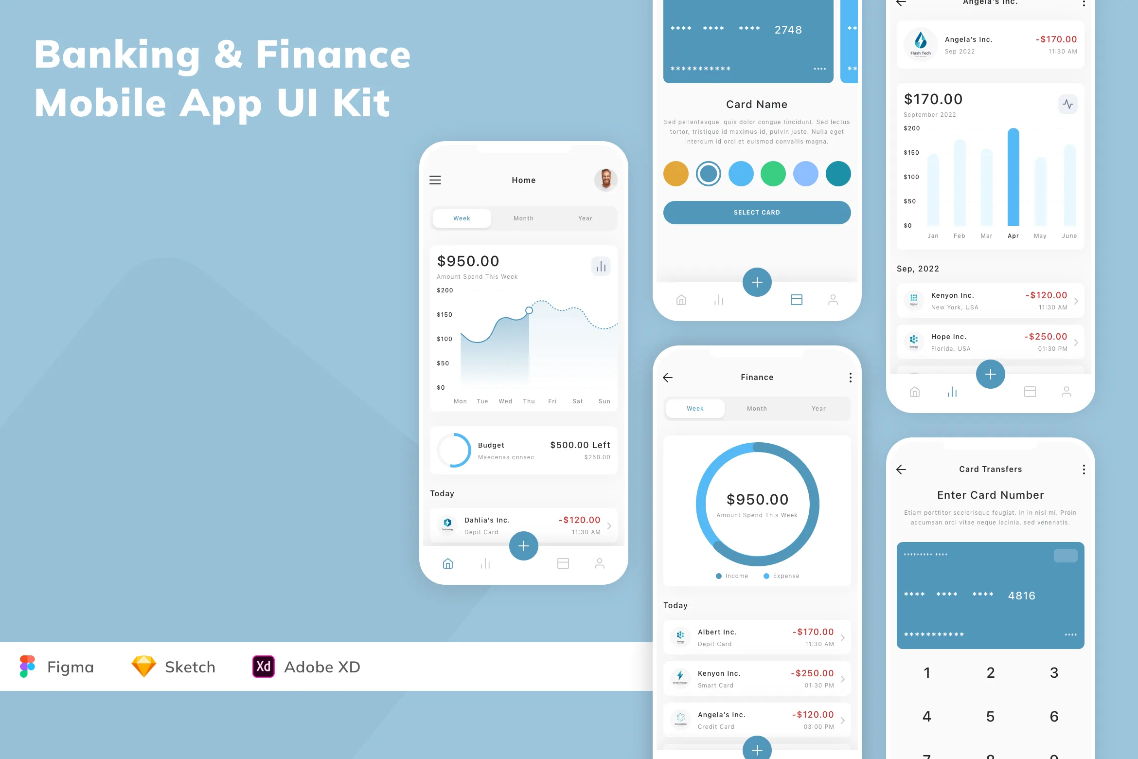 Banking & Finance Mobile App UI Kit