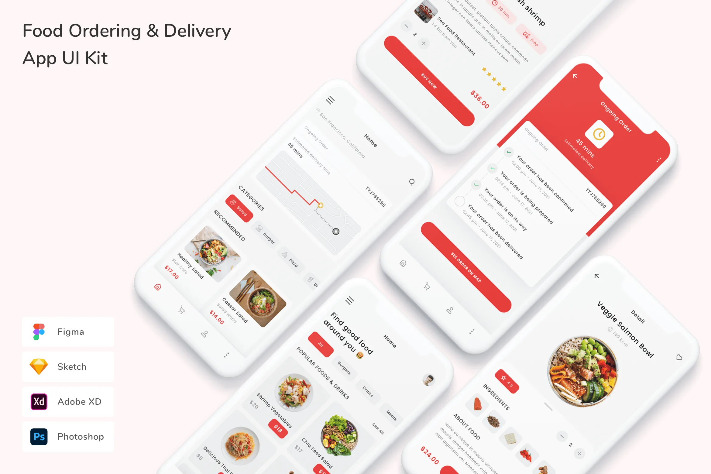 Food Ordering & Delivery App UI Kit