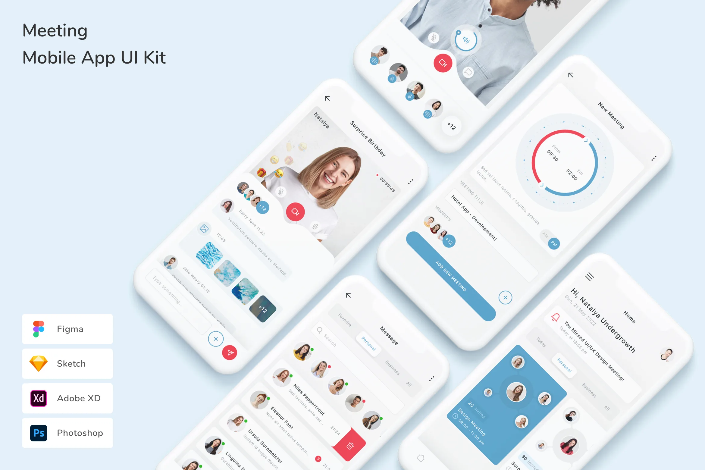 Meeting Mobile App UI Kit