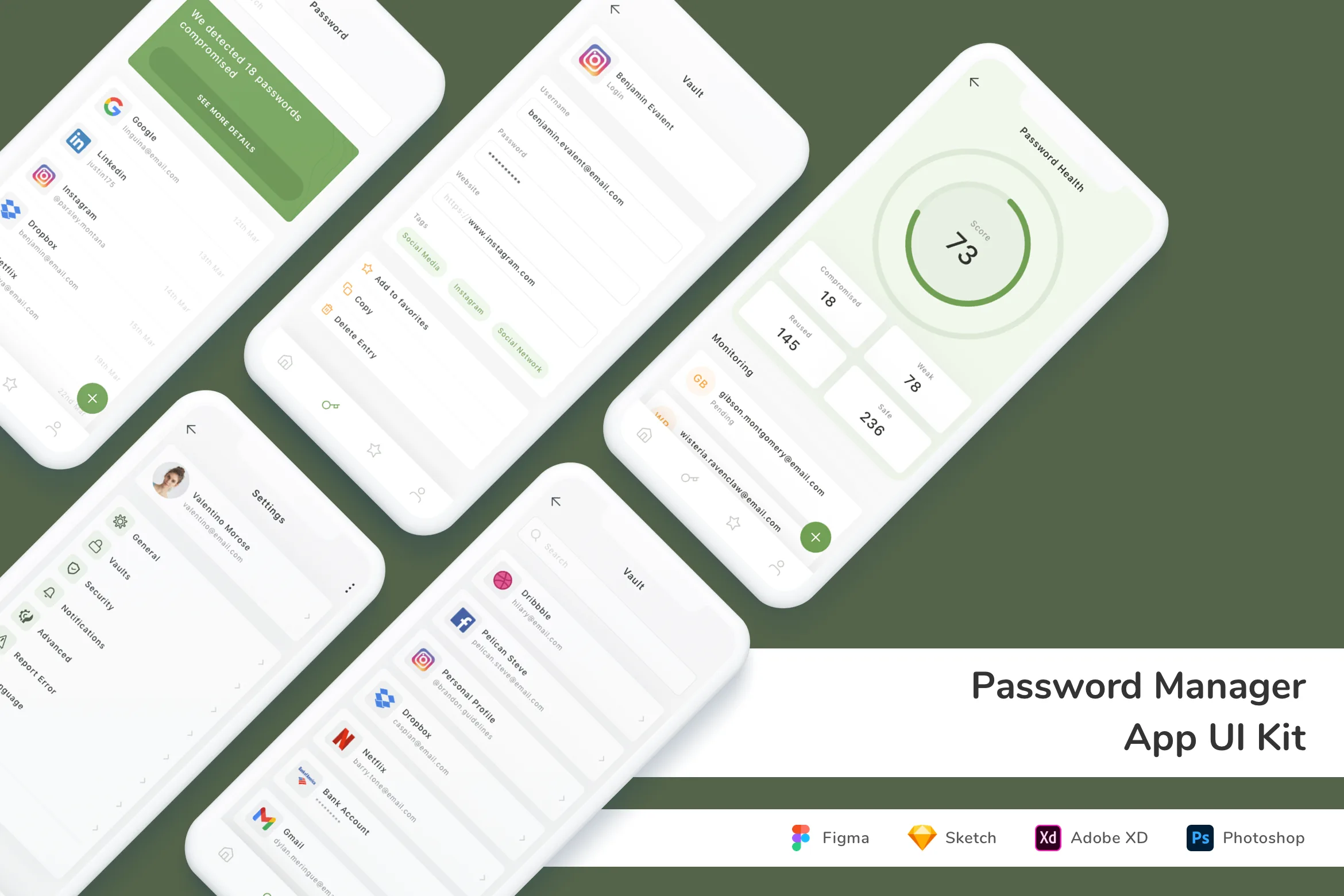 Password Manager App UI Kit