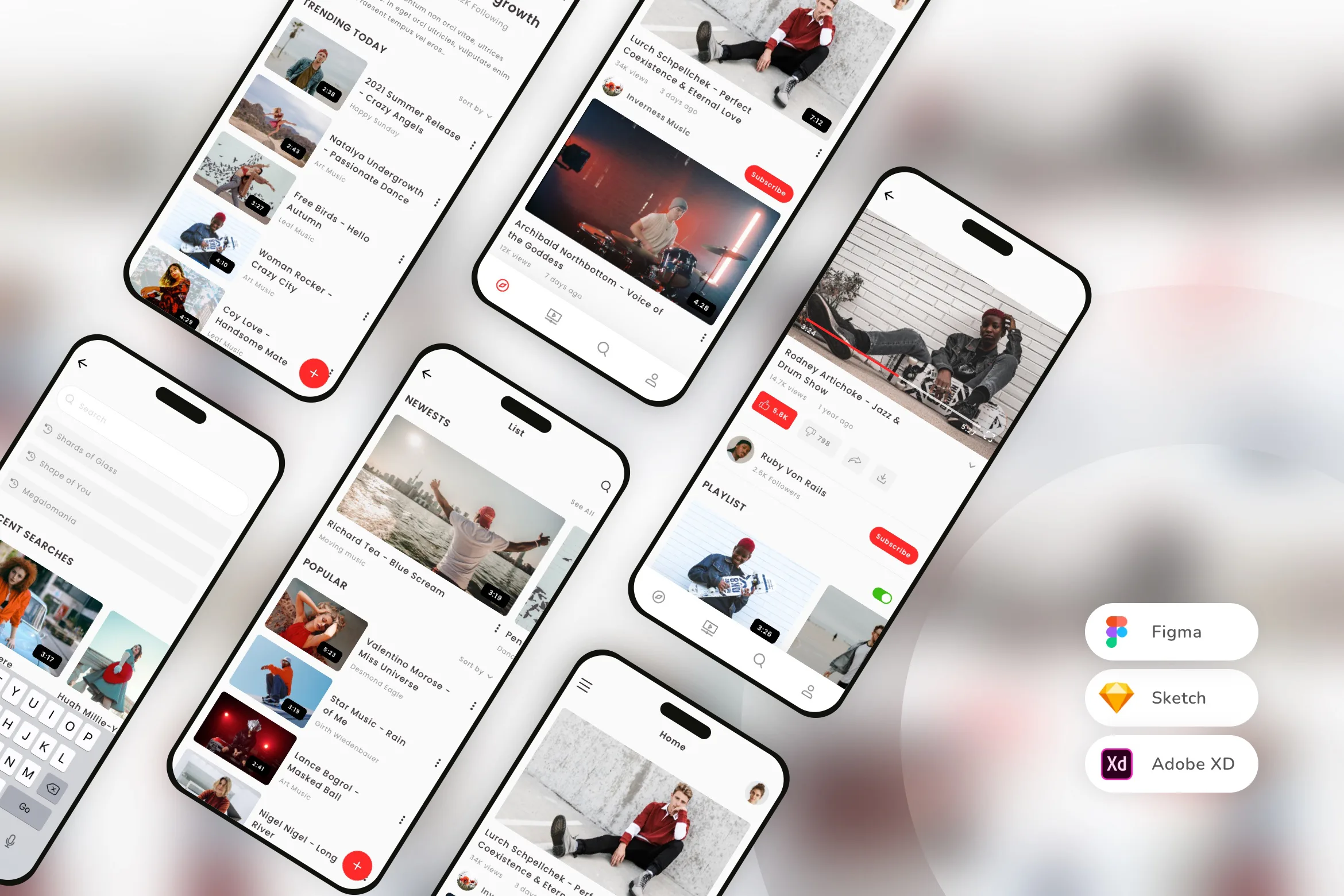 Online Video Streaming Mobile App UI Kit