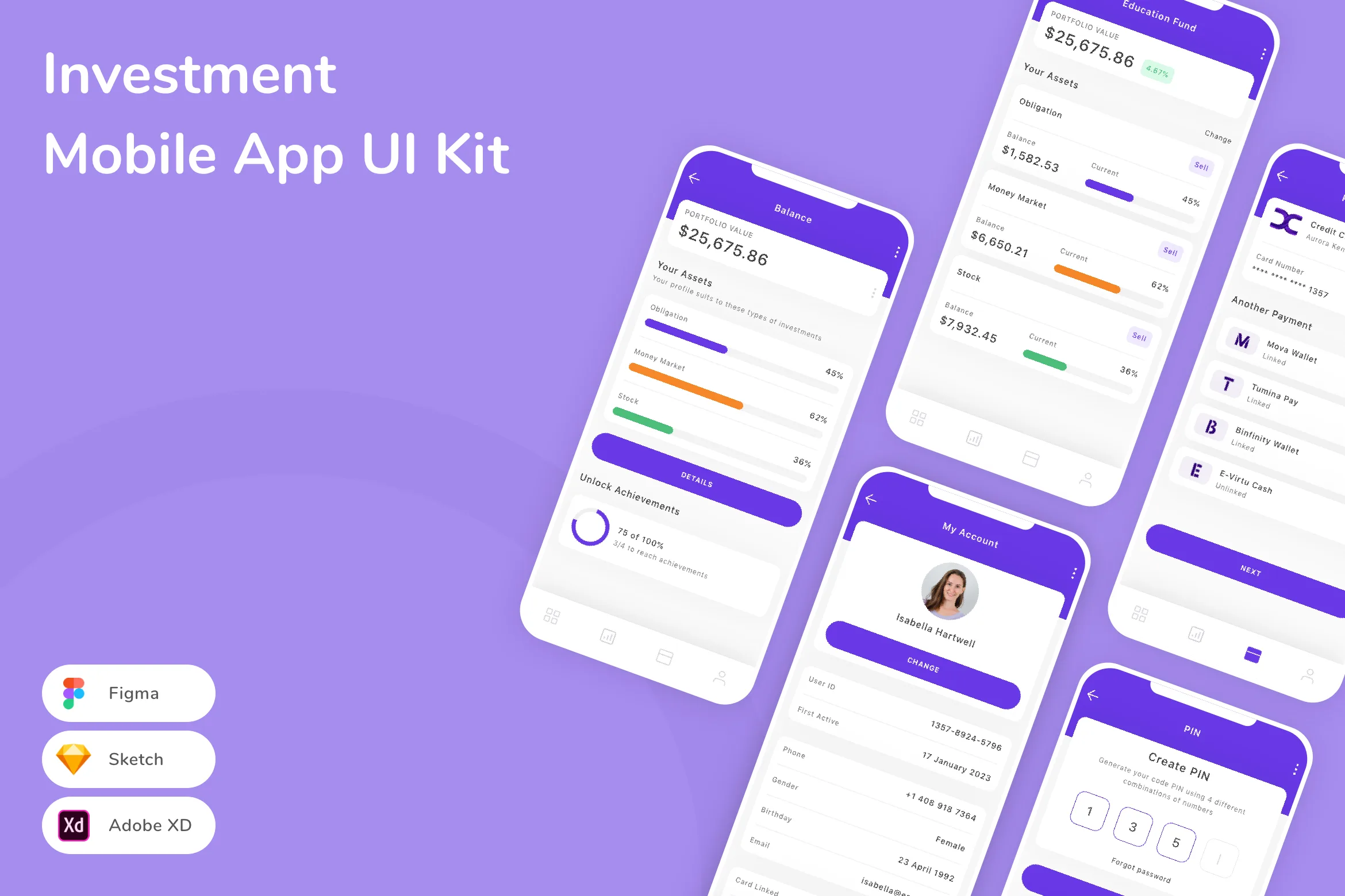 Investment Mobile App UI Kit