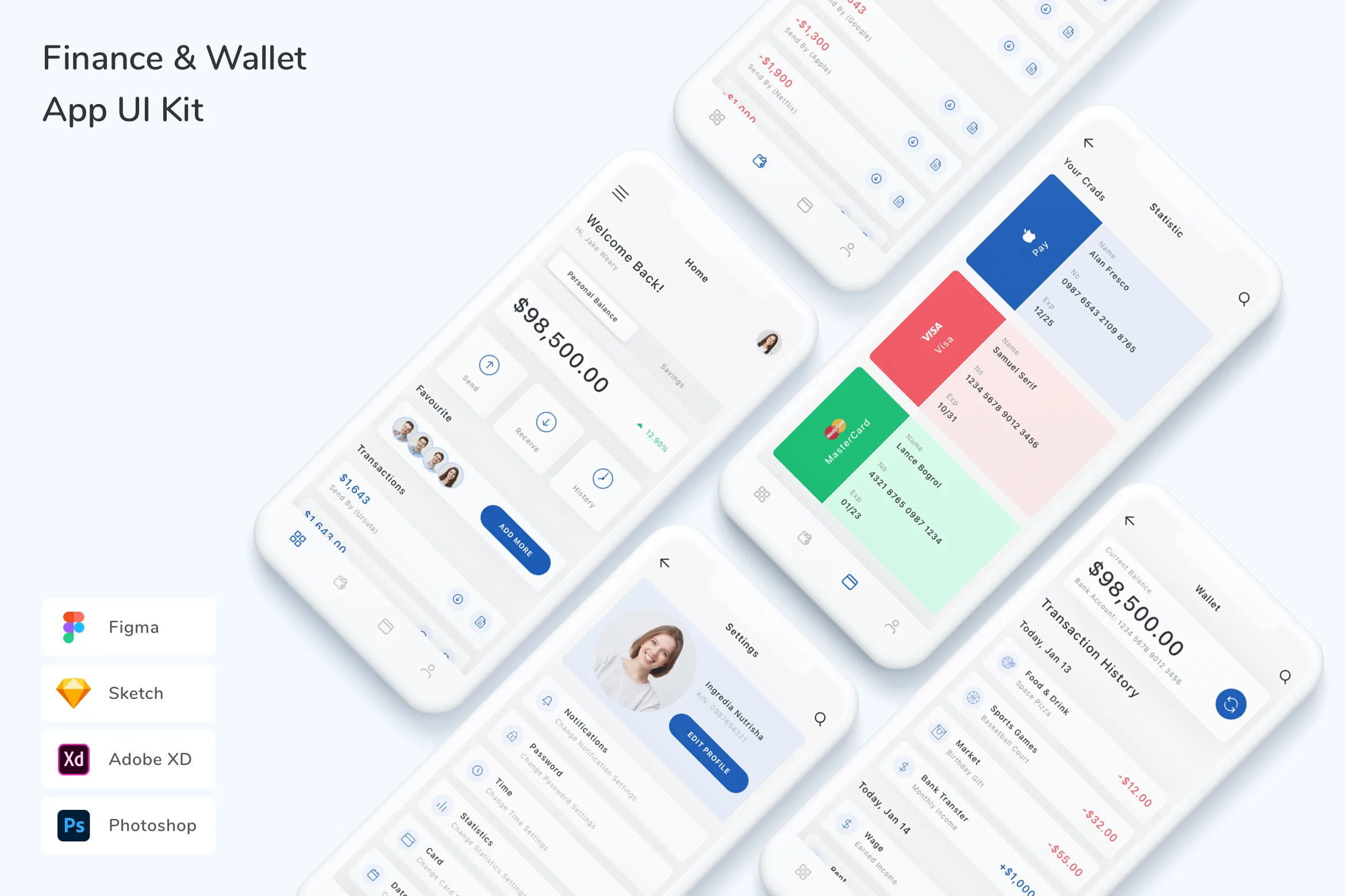 Finance & Wallet App UI Kit