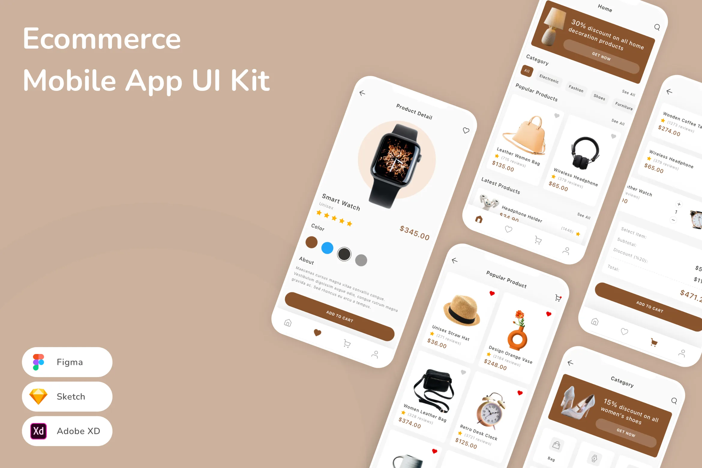 Ecommerce Mobile App UI Kit