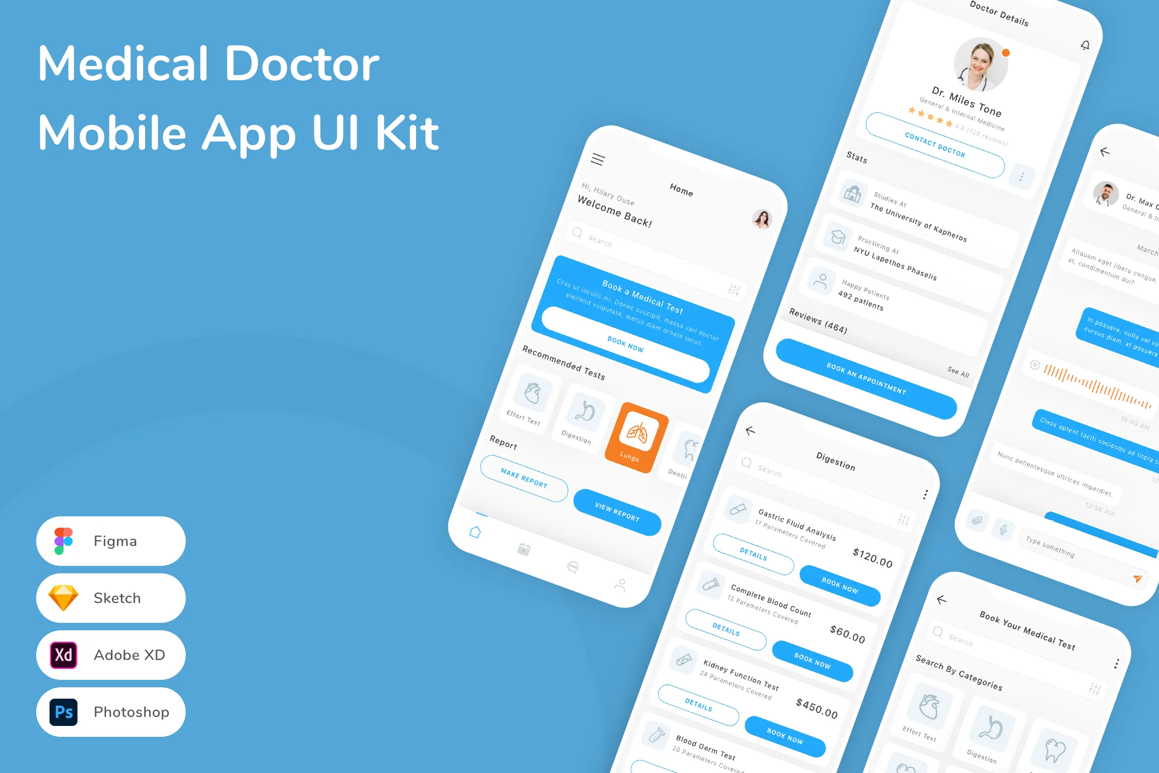 Medical Doctor Mobile App UI Kit
