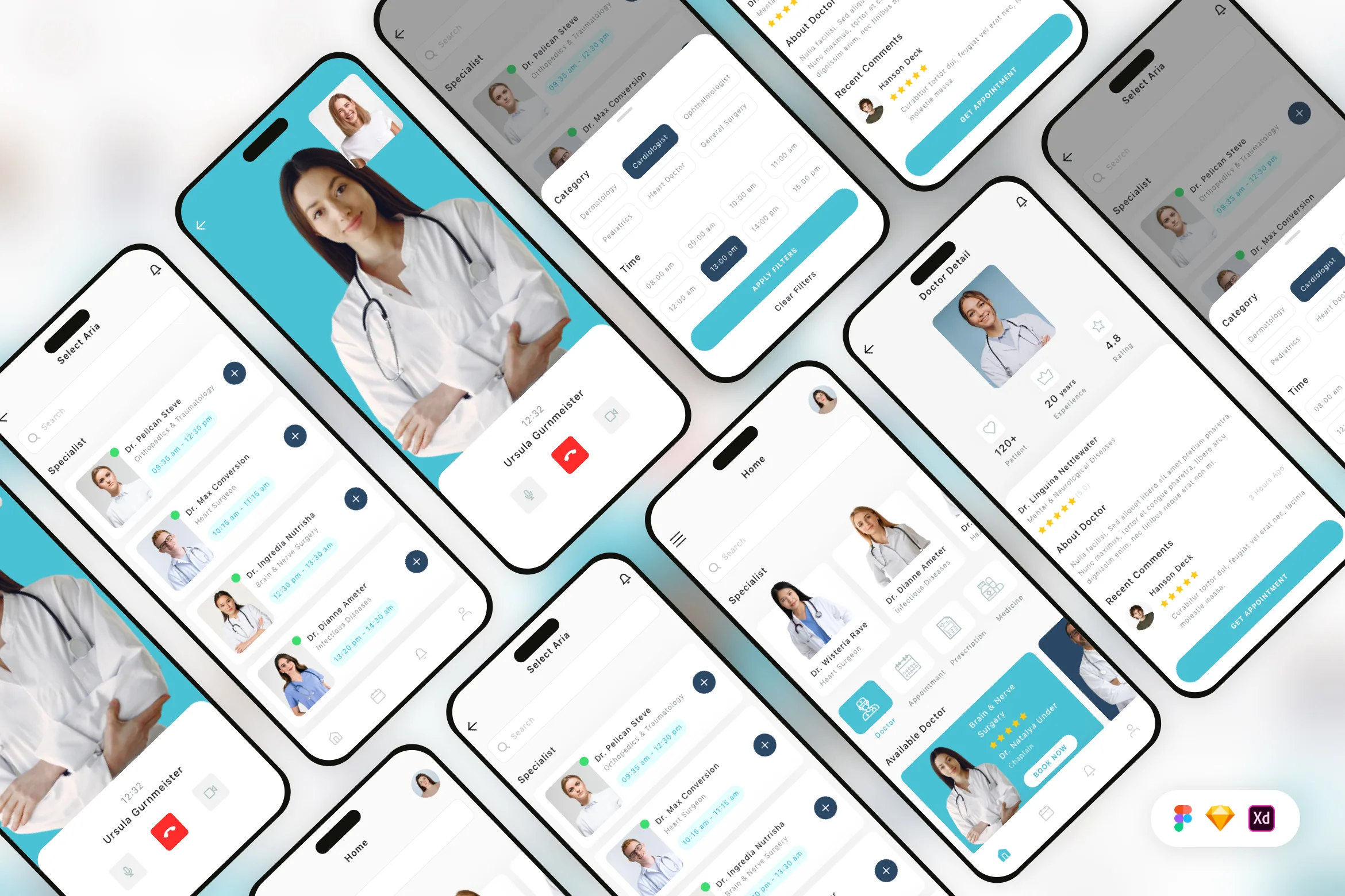 Doctor Appointment Mobile App UI Kit