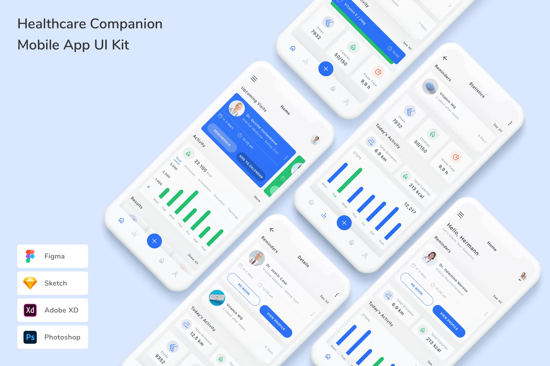 Healthcare Companion Mobile App UI Kit