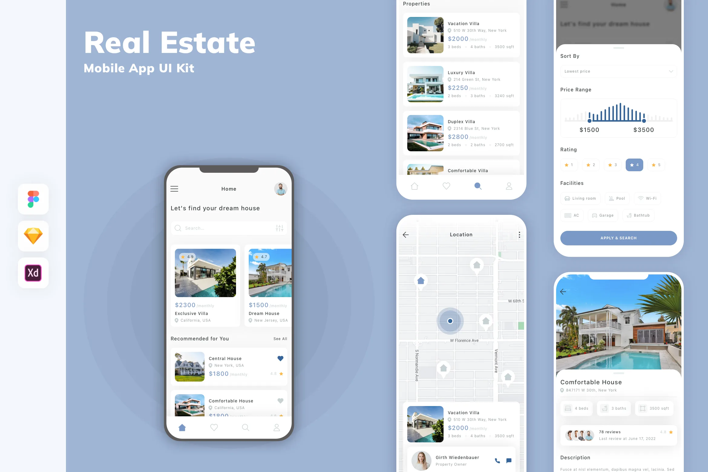 Real Estate Mobile App UI Kit
