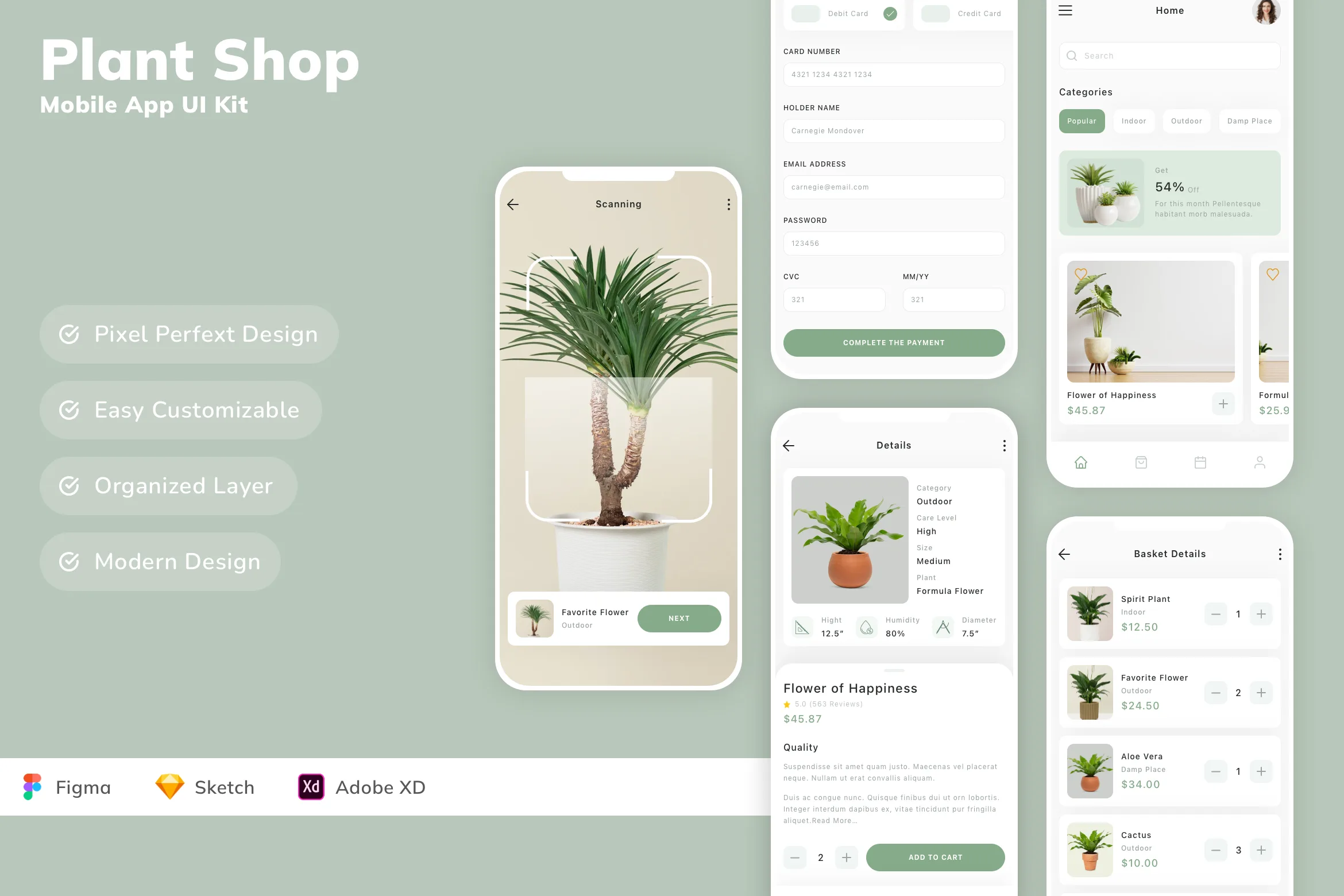 Plant Shop Mobile App UI Kit