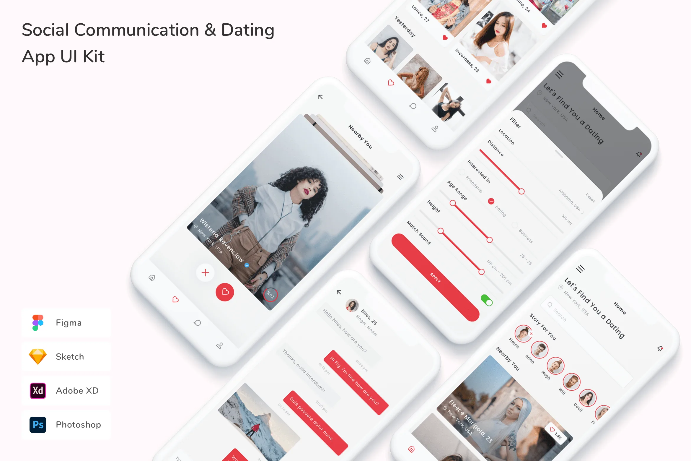 Social Communication & Dating App UI Kit