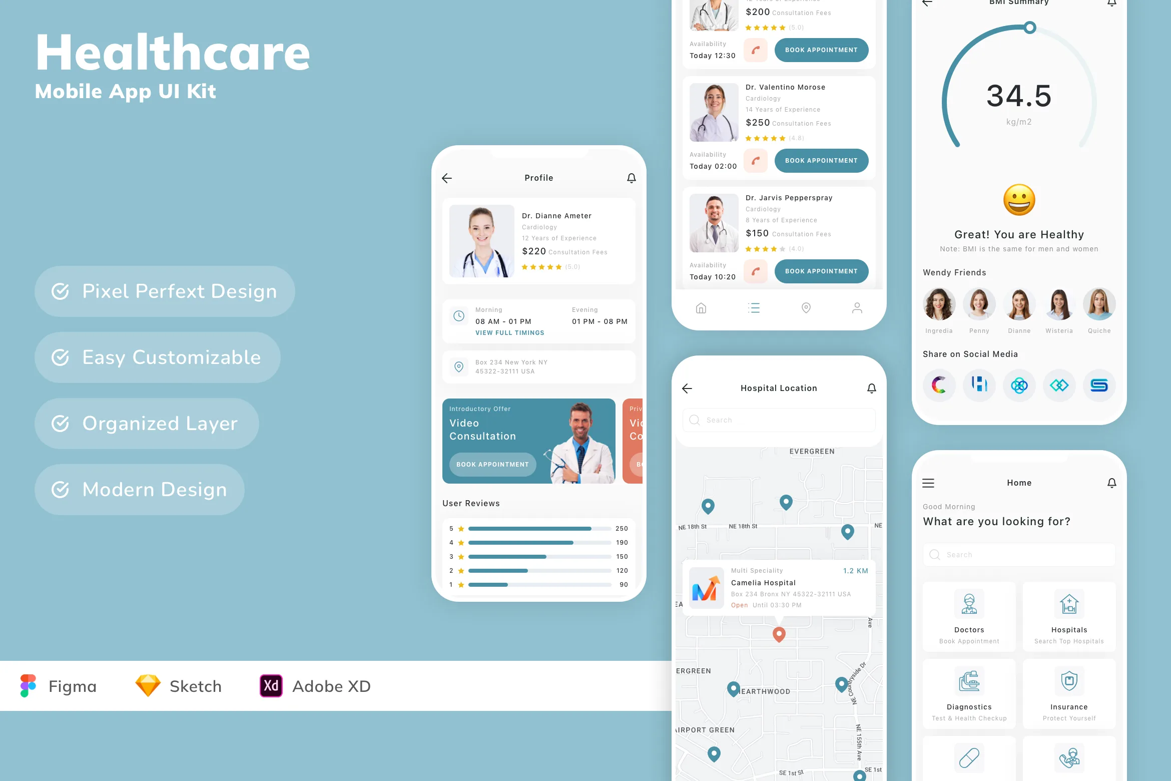 Healthcare Mobile App UI Kit